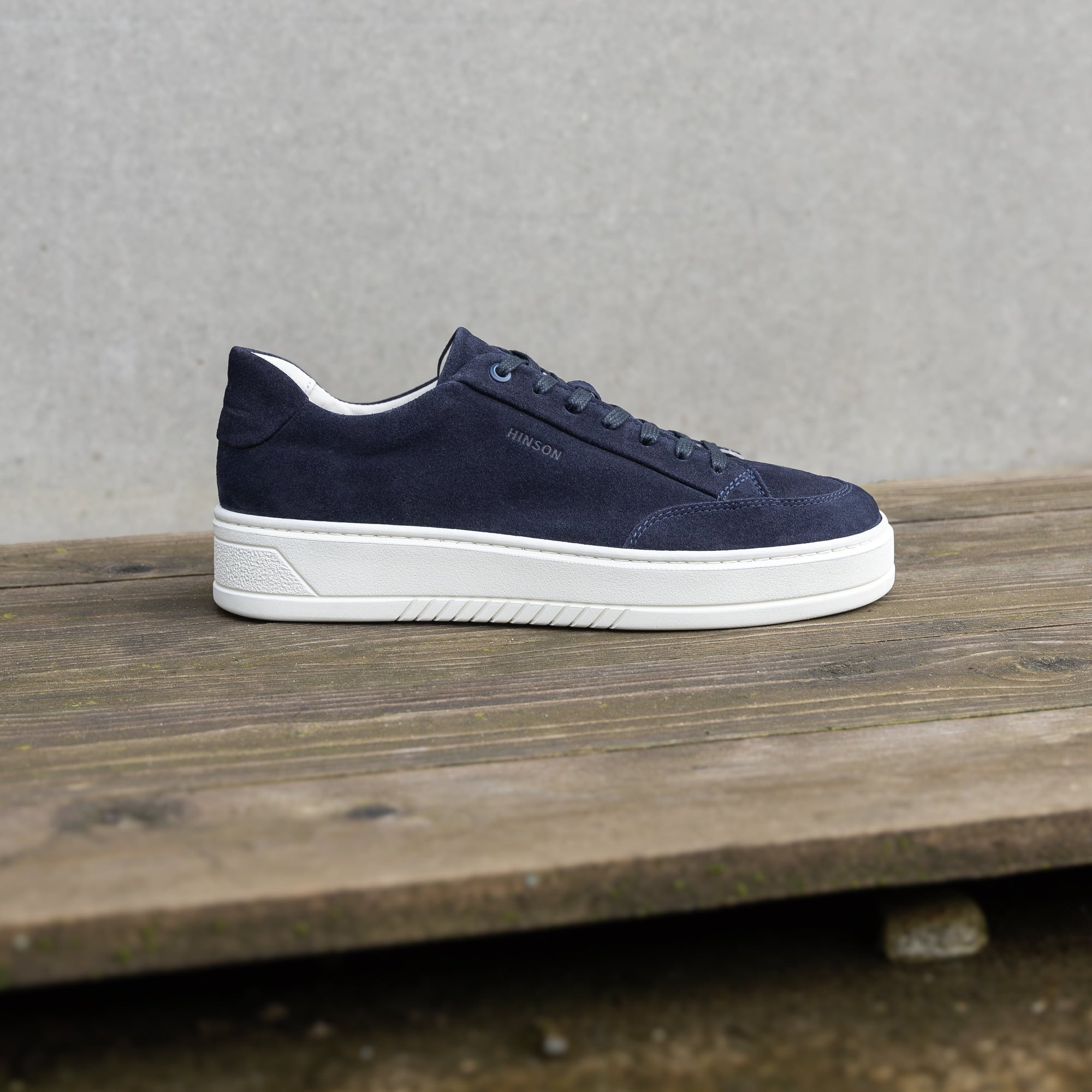 Hinson miller retro sneakers donkerblauw suède
