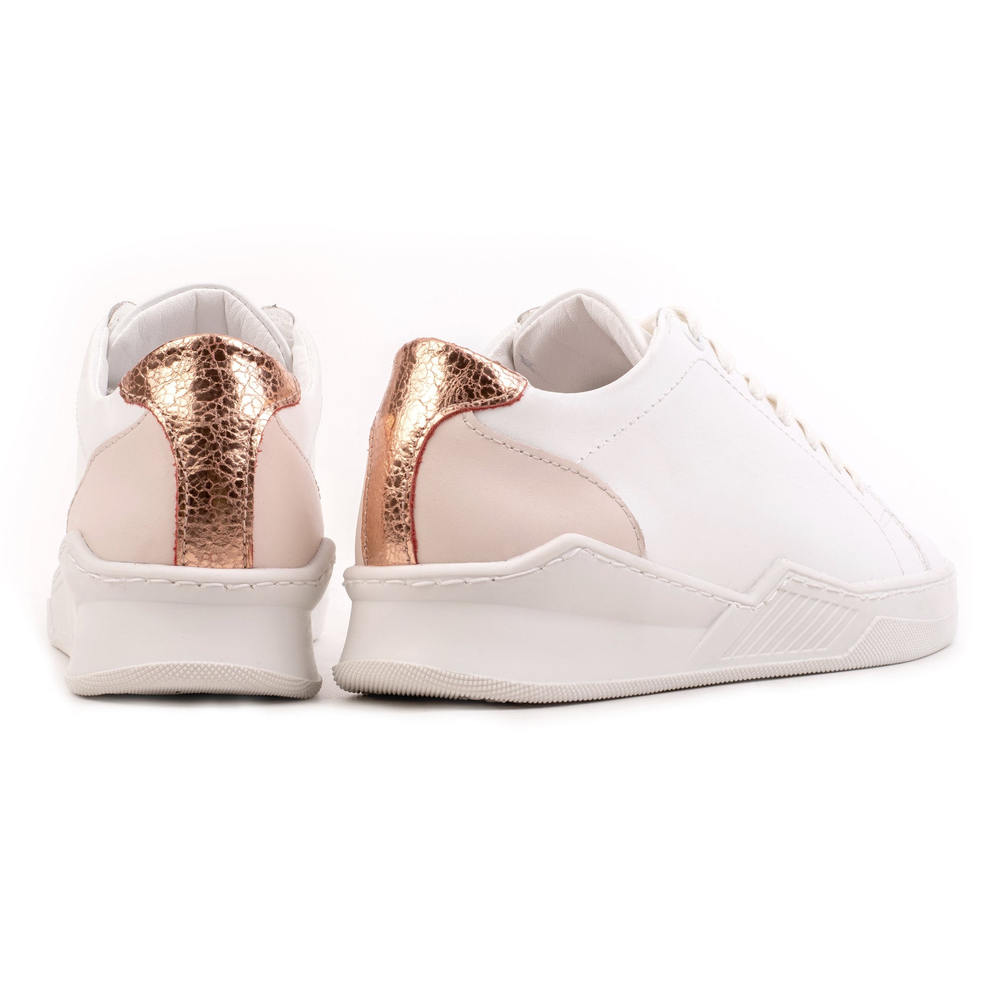 Omnio spencer city sneakers dames wit/rose leer