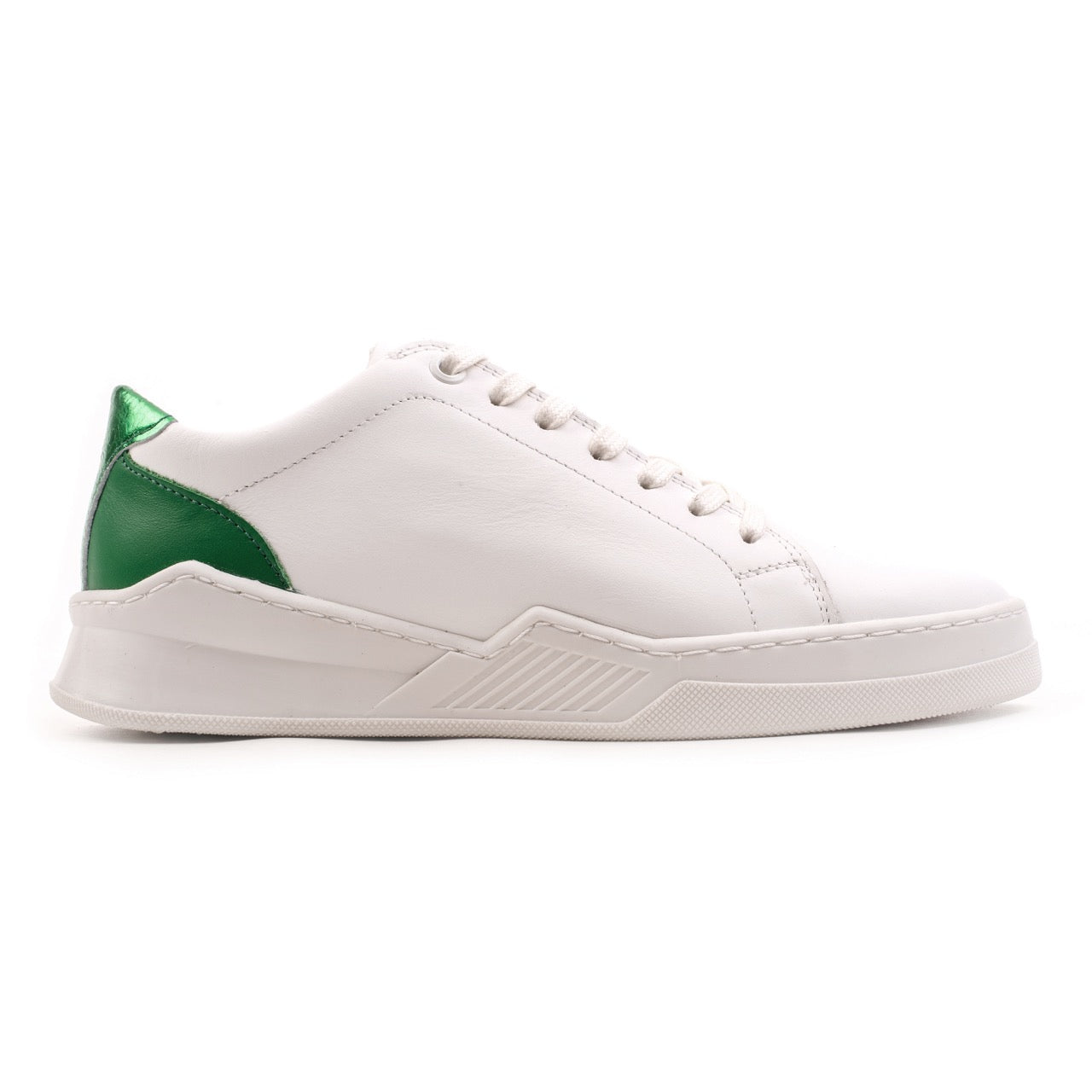 Omnio spencer city sneakers dames wit/groen leer