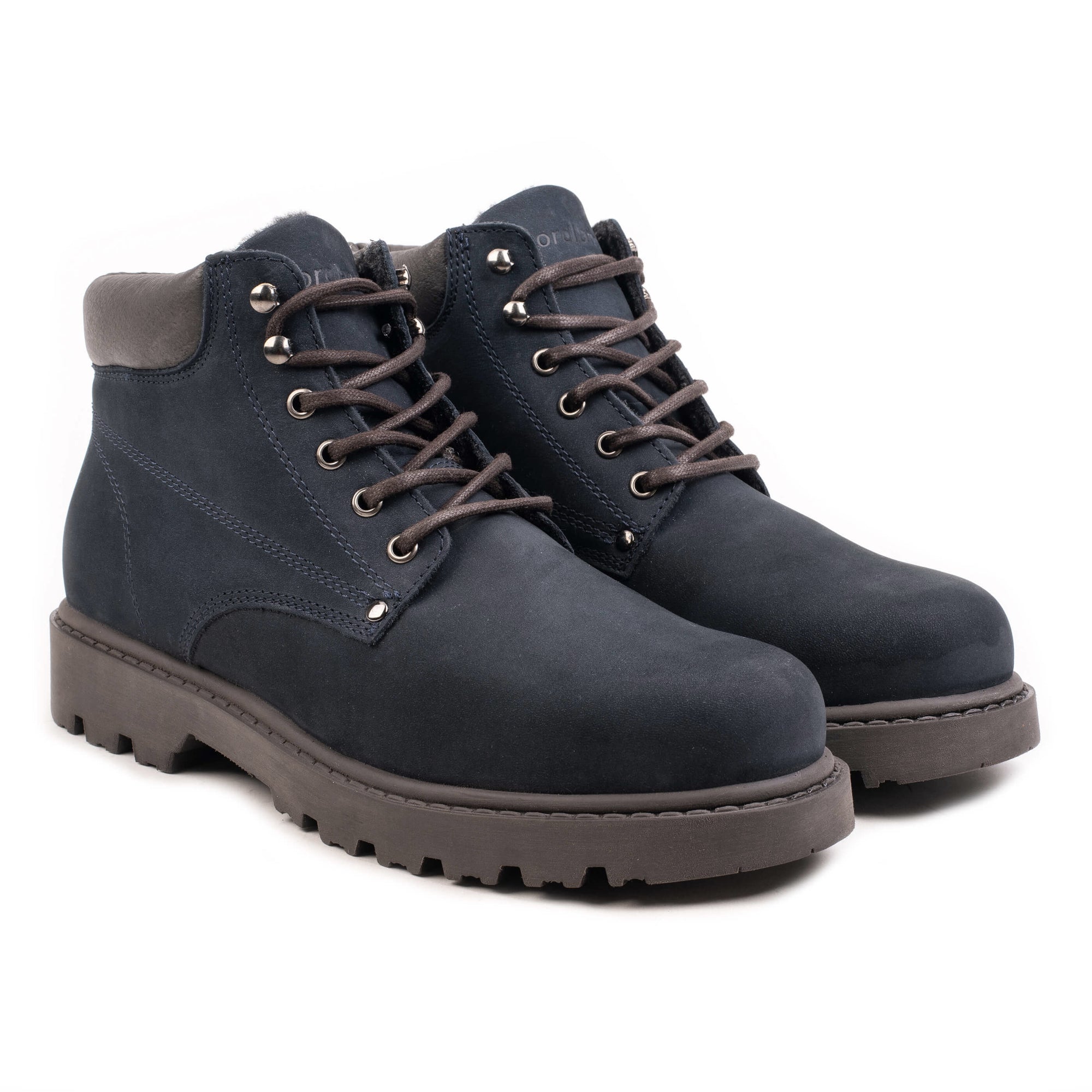 Nordland mach veterboots heren donkerblauw nubuck leer
