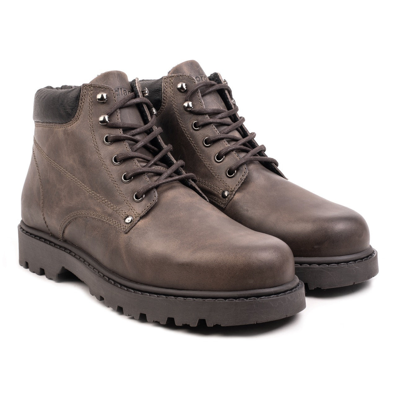 Nordland mach veterboots heren dark taupe waxed leer