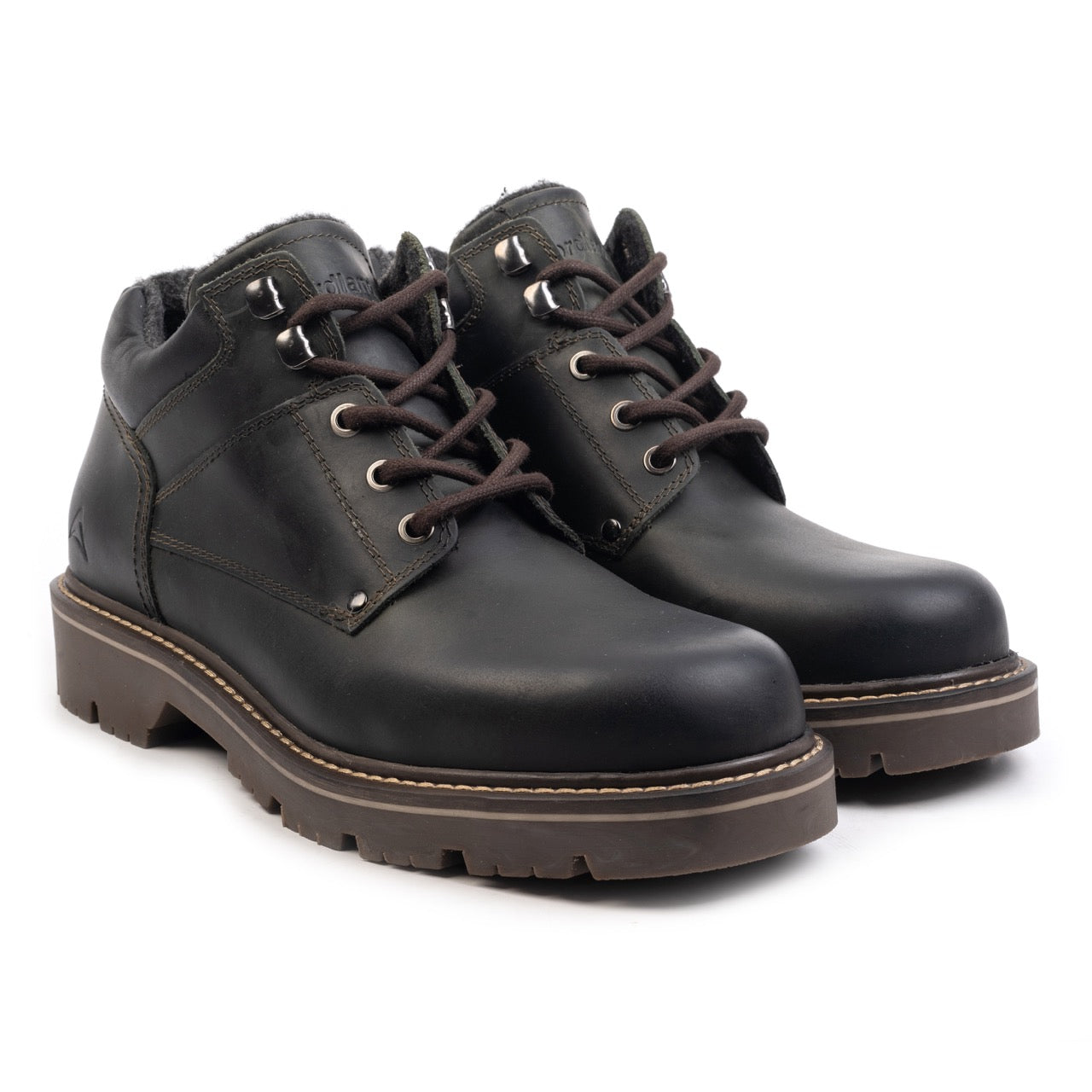 Nordland new thunder ankle boots heren army green waxed leer