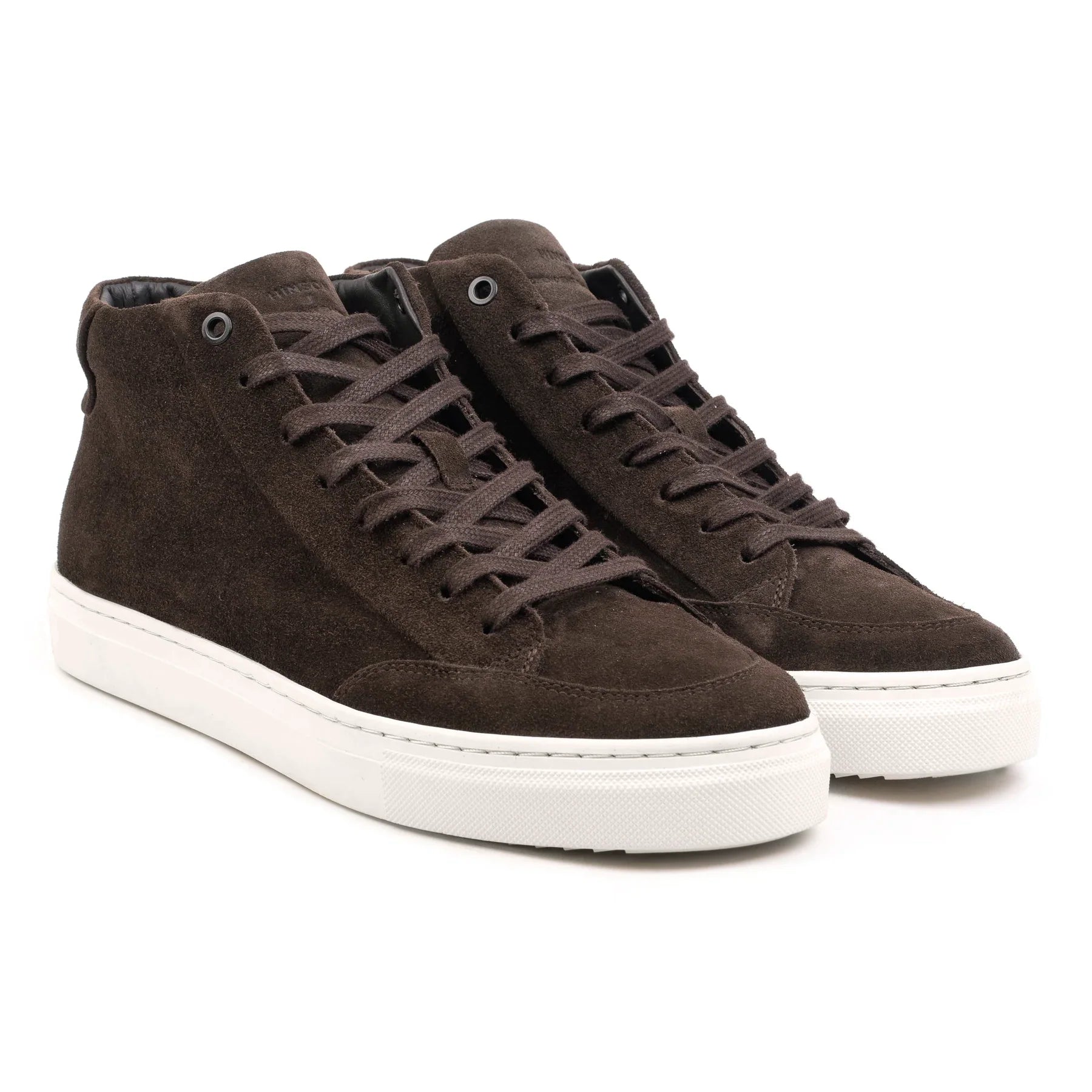 Hinson malton classic high top sneakers chocolate suède