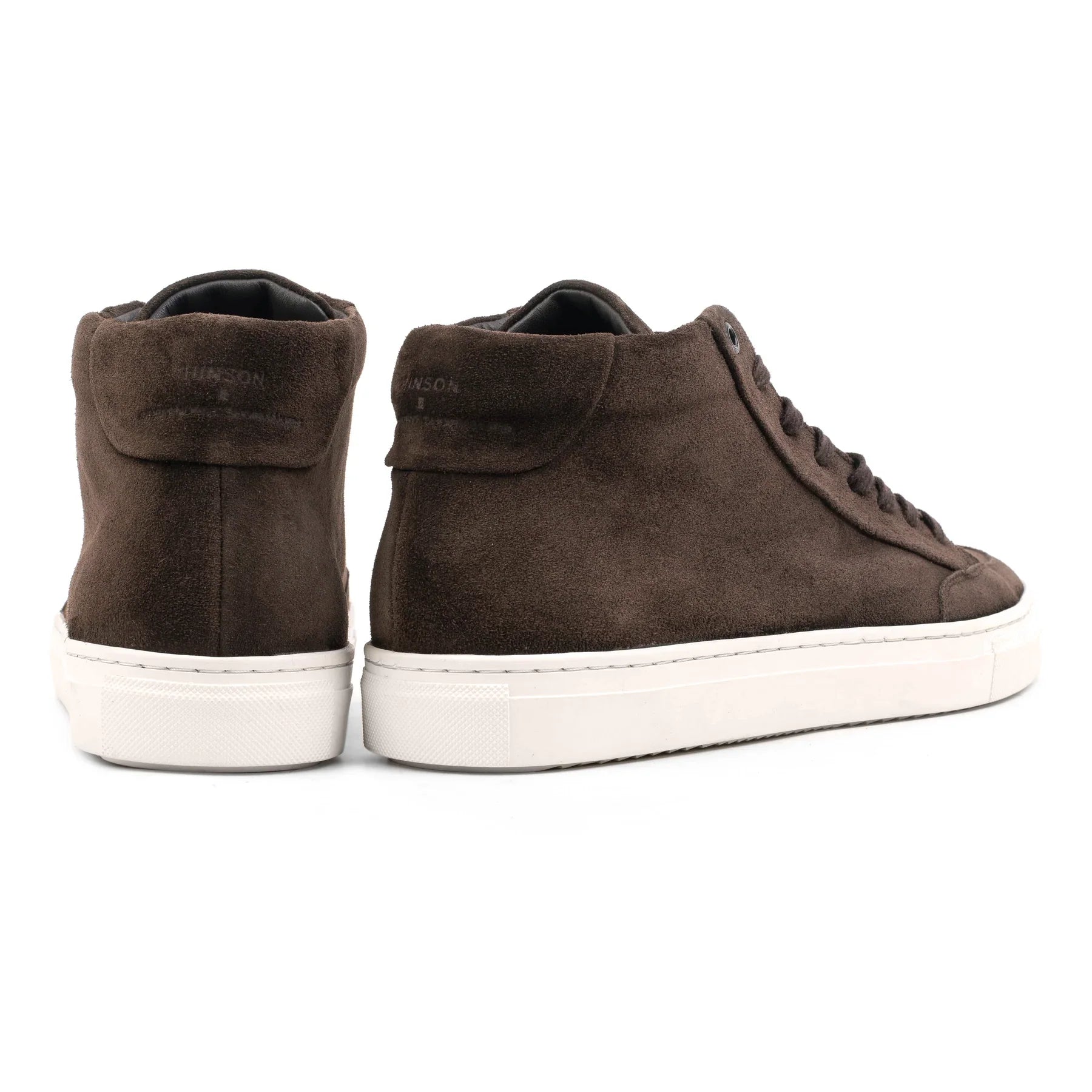 Hinson malton classic high top sneakers chocolate suède