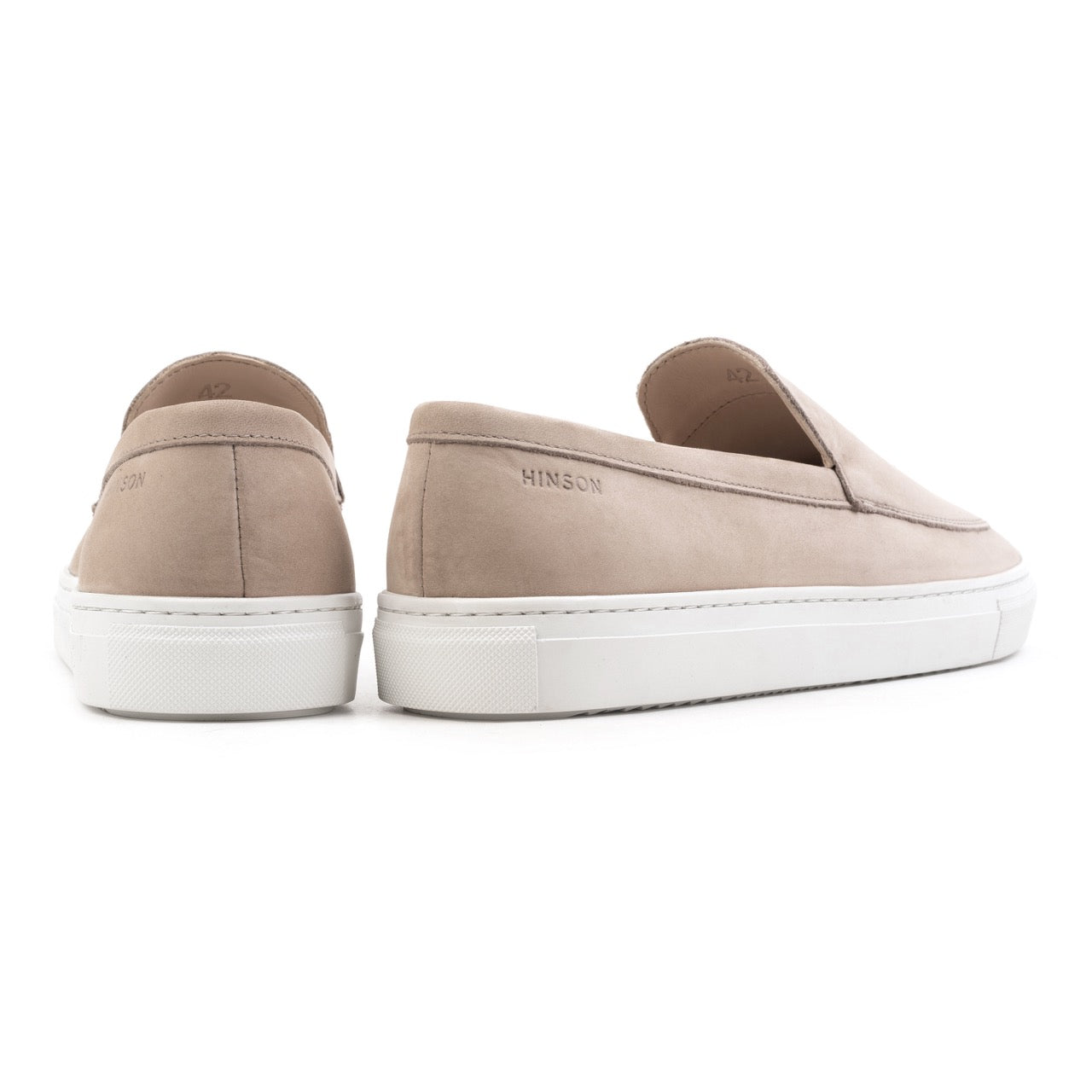 Hinson malton plain loafers heren sand nubuck