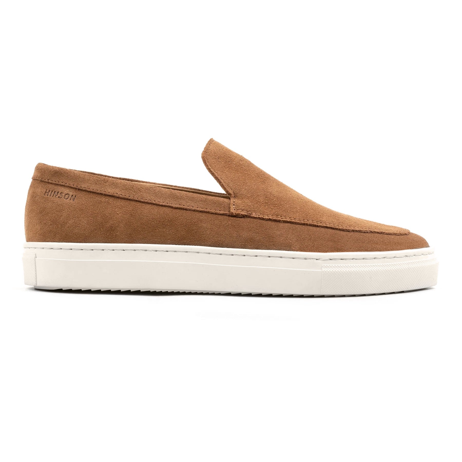Hinson malton plain loafers heren tan suède