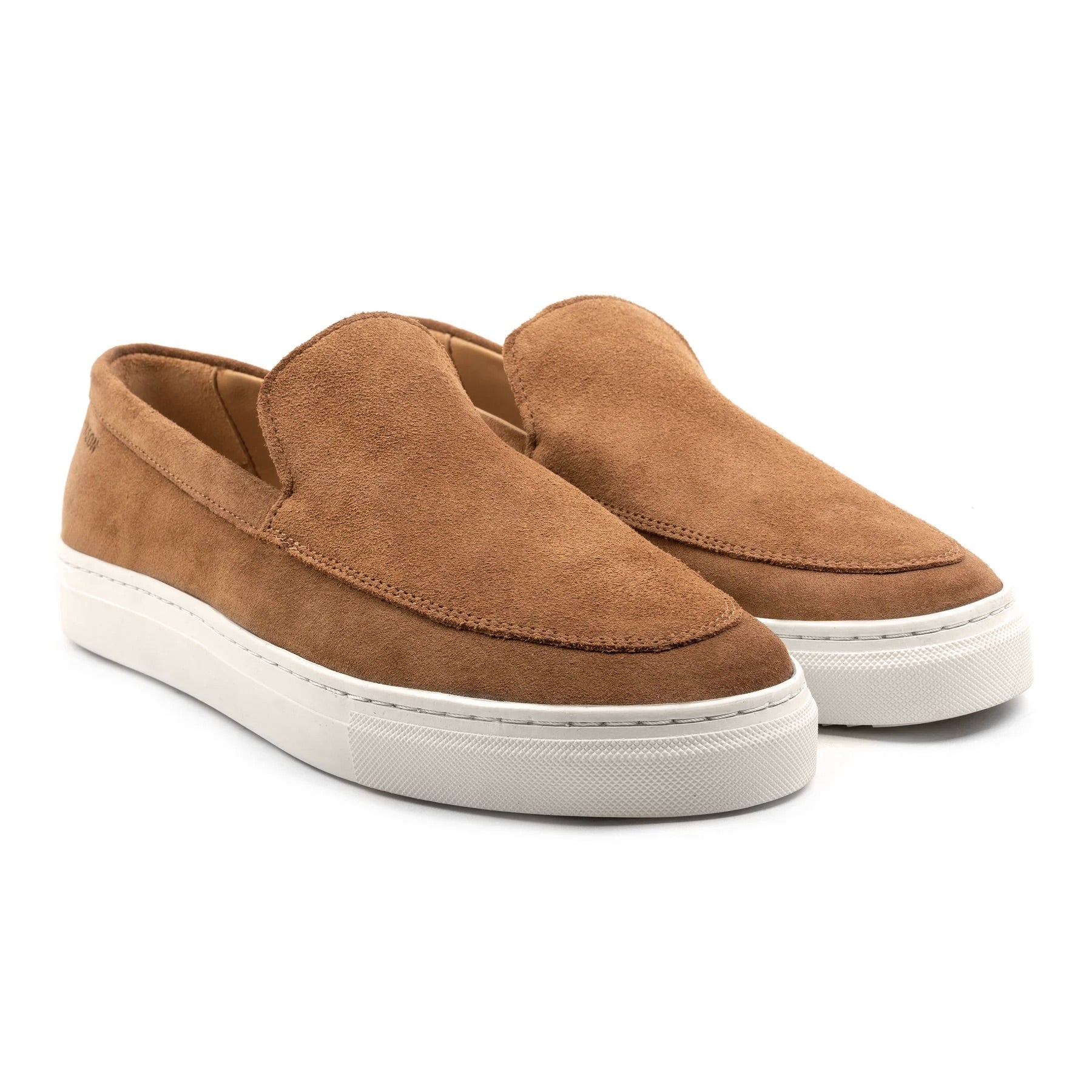 Hinson malton plain loafers heren tan suède