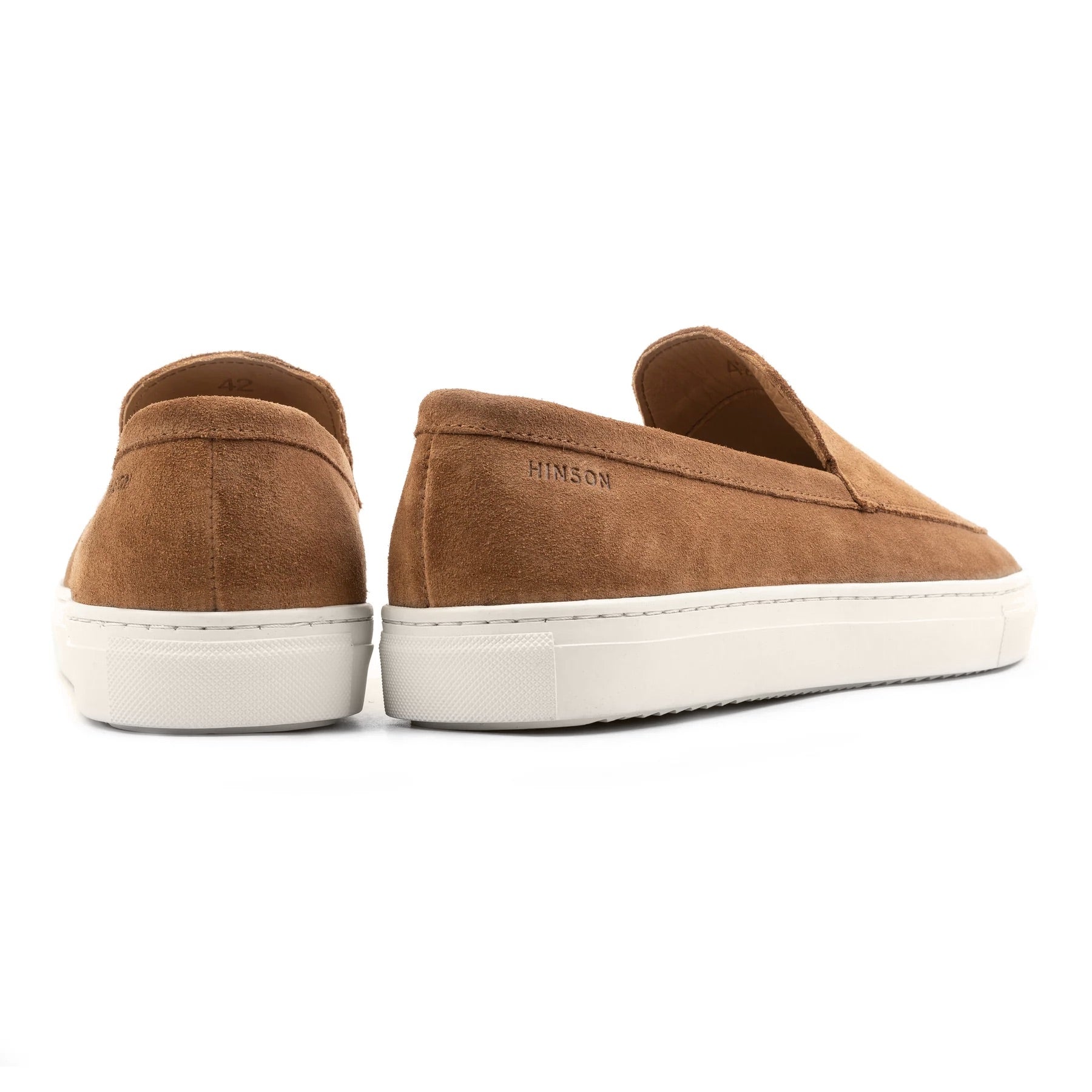 Hinson malton plain loafers heren tan suède