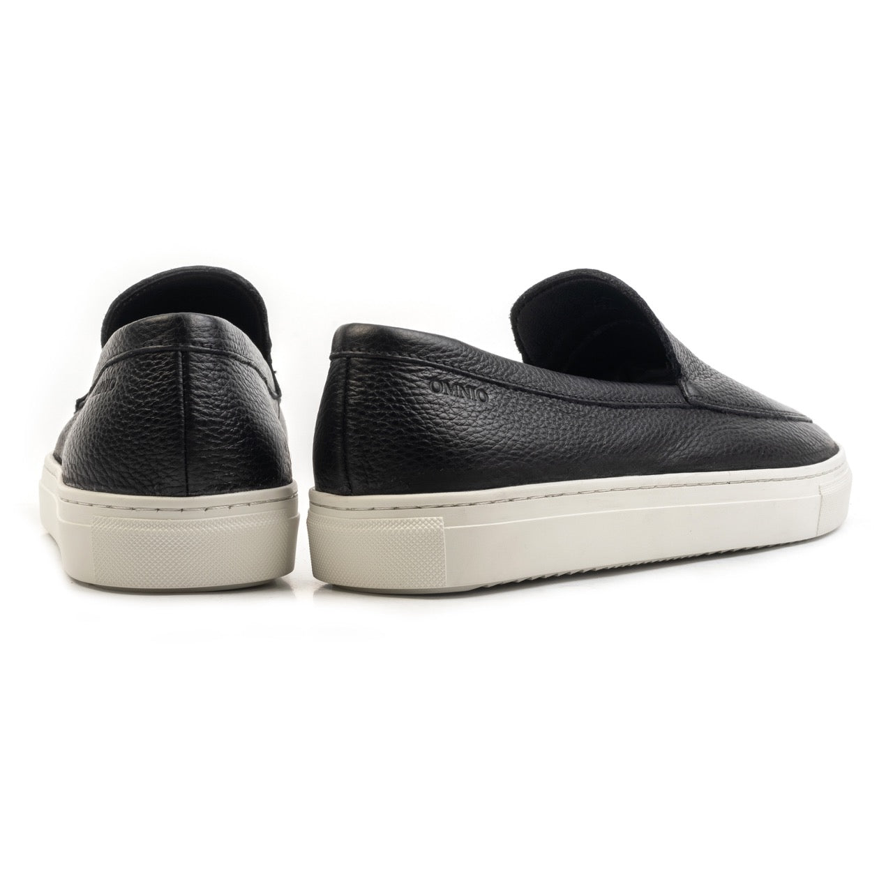 Omnio malton plain loafers heren zwart leer
