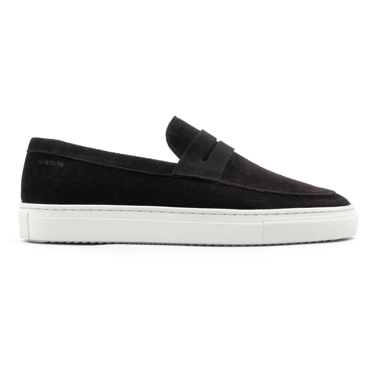 Hinson malton saddle loafers heren donkerbruin suède