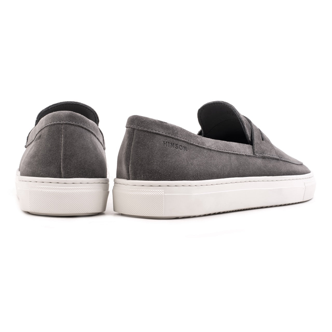 Hinson malton saddle loafers heren fumo suède