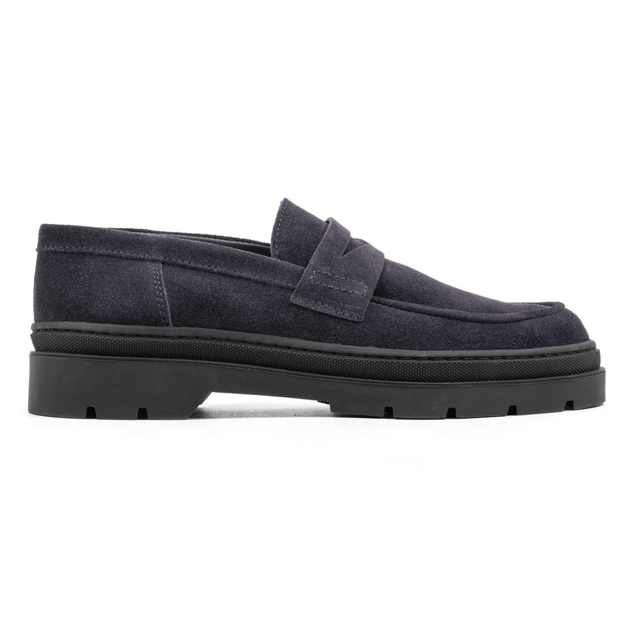 Hinson elon loafers heren donkerblauw suède