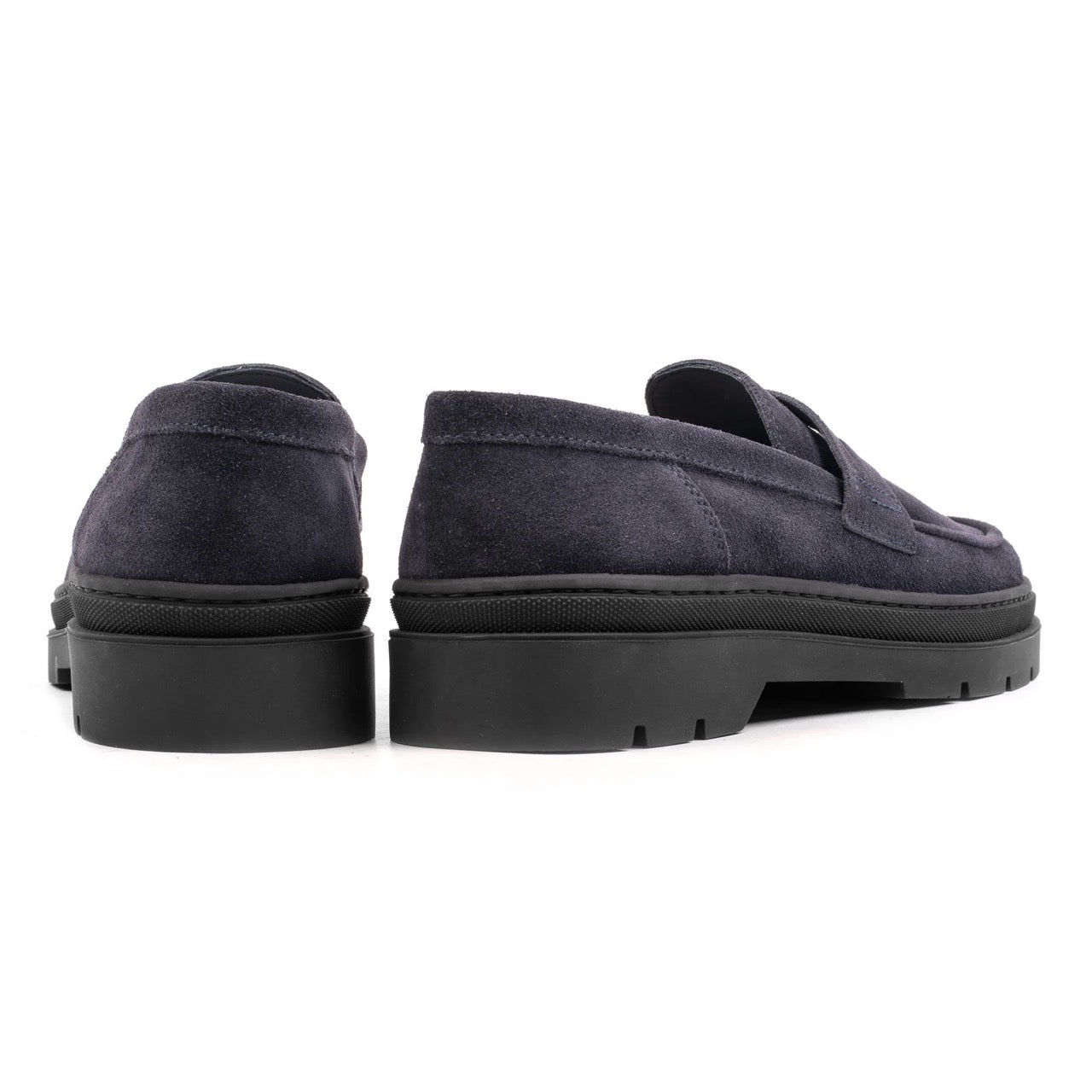 Hinson elon loafers heren donkerblauw suède