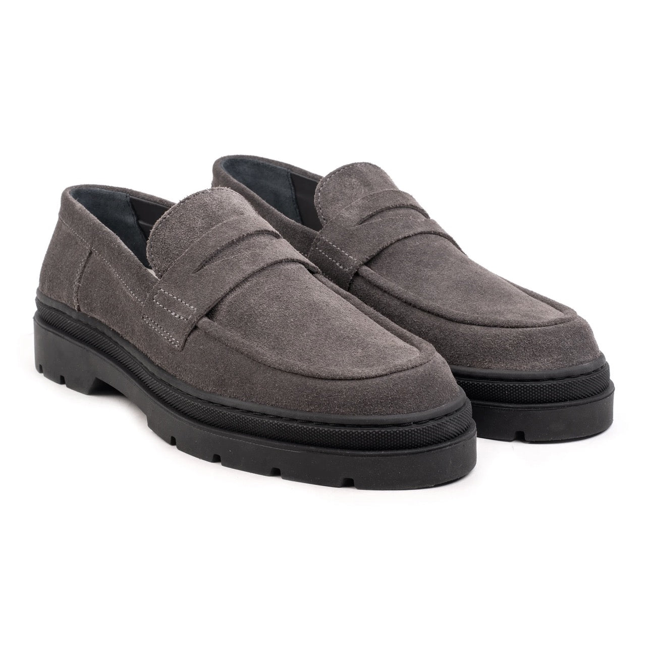 Hinson elon loafers heren antracite suède