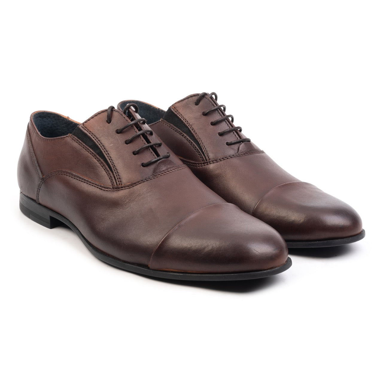 omnio-gusset-oxford-herenschoenen bruin leer