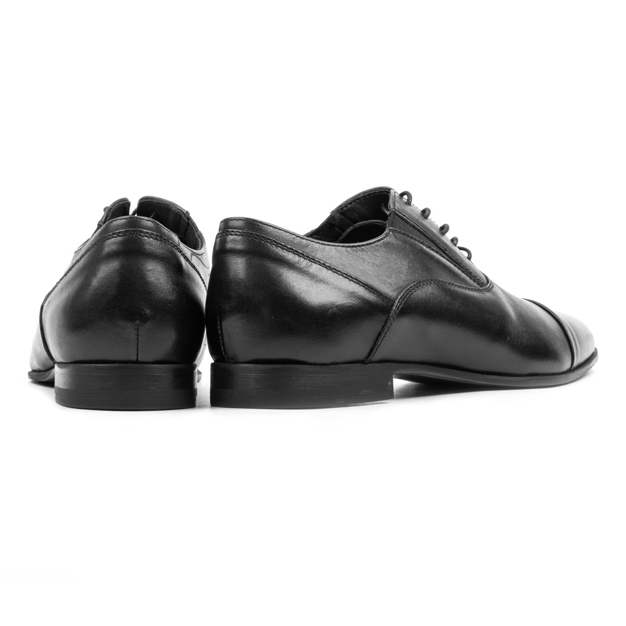 Omnio gusset oxfort veterschoen heren zwart leer