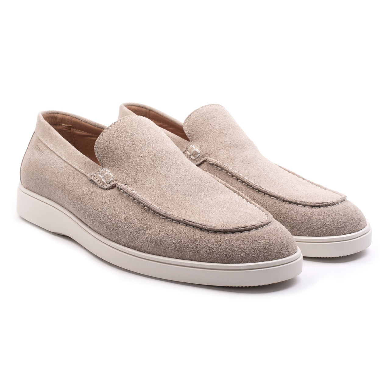 Omnio cave moc loafers heren sesamo suède
