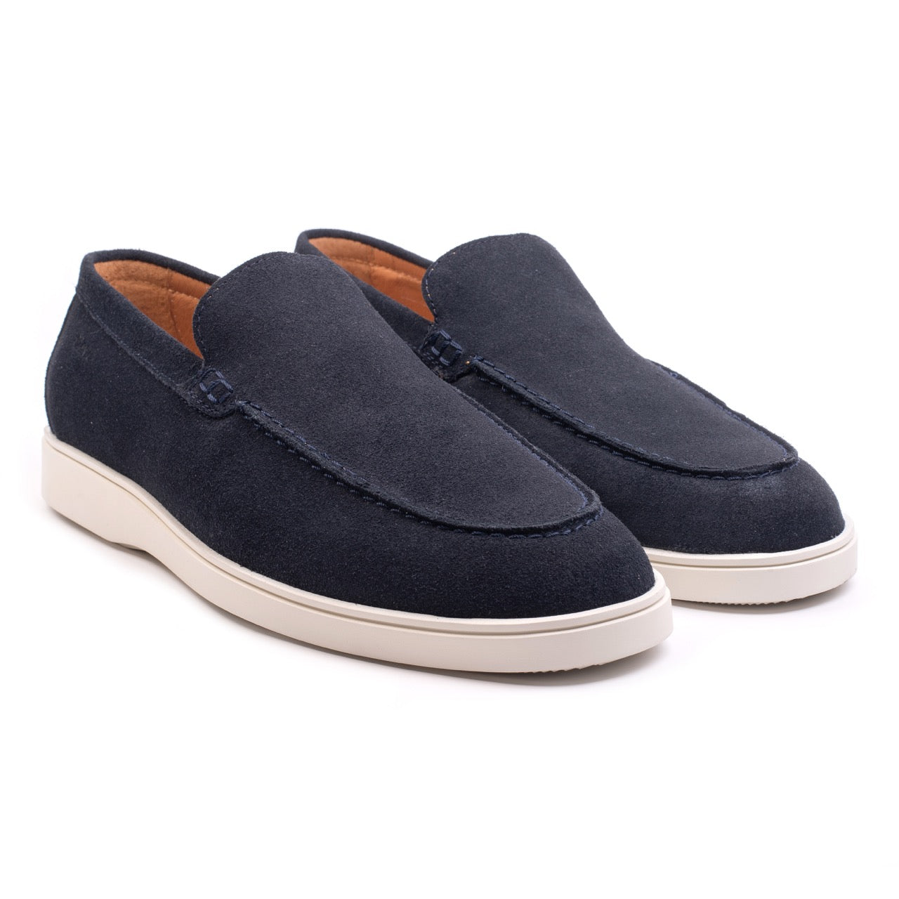 Omnio cave moc loafers heren navy suède