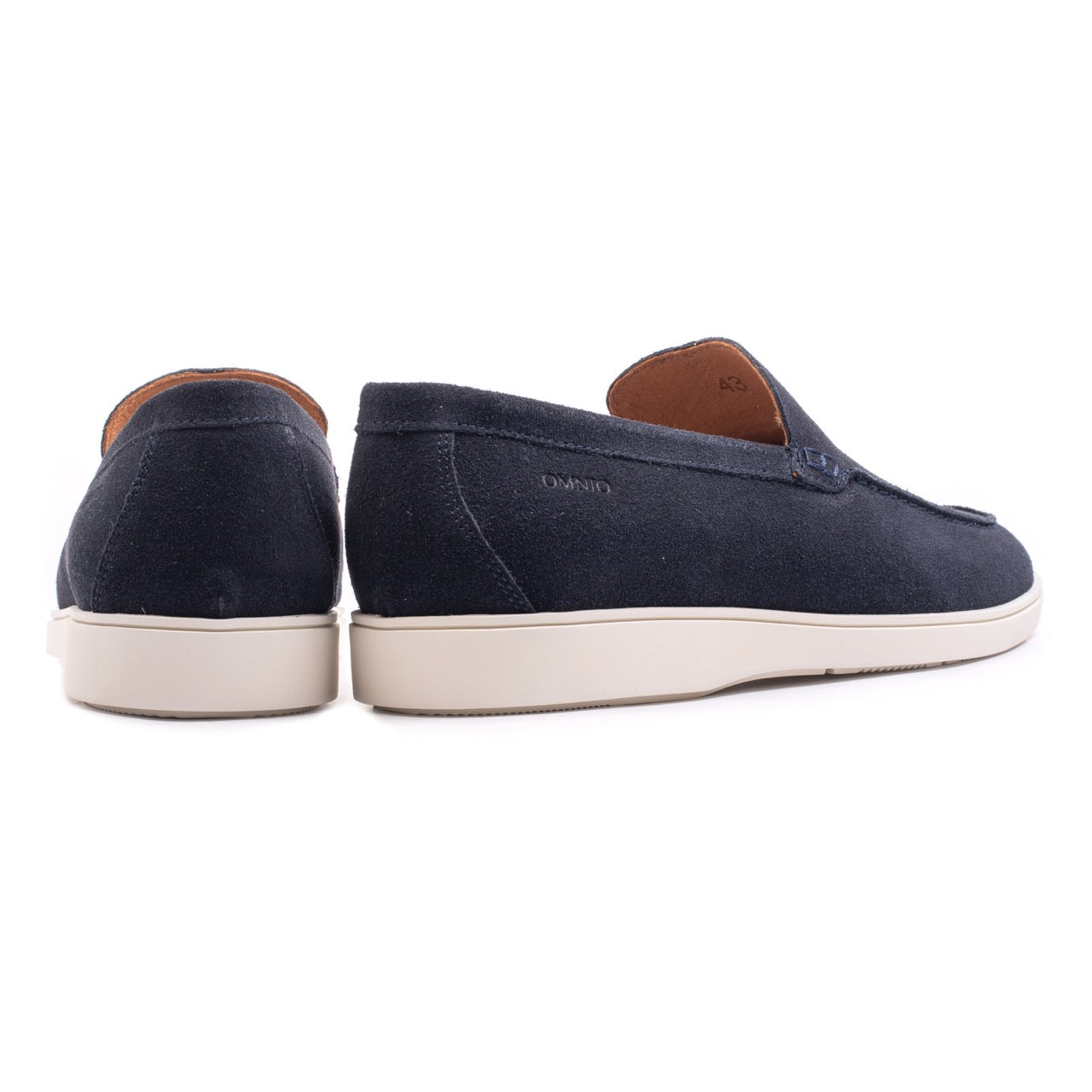 Omnio cave moc loafers heren navy suède