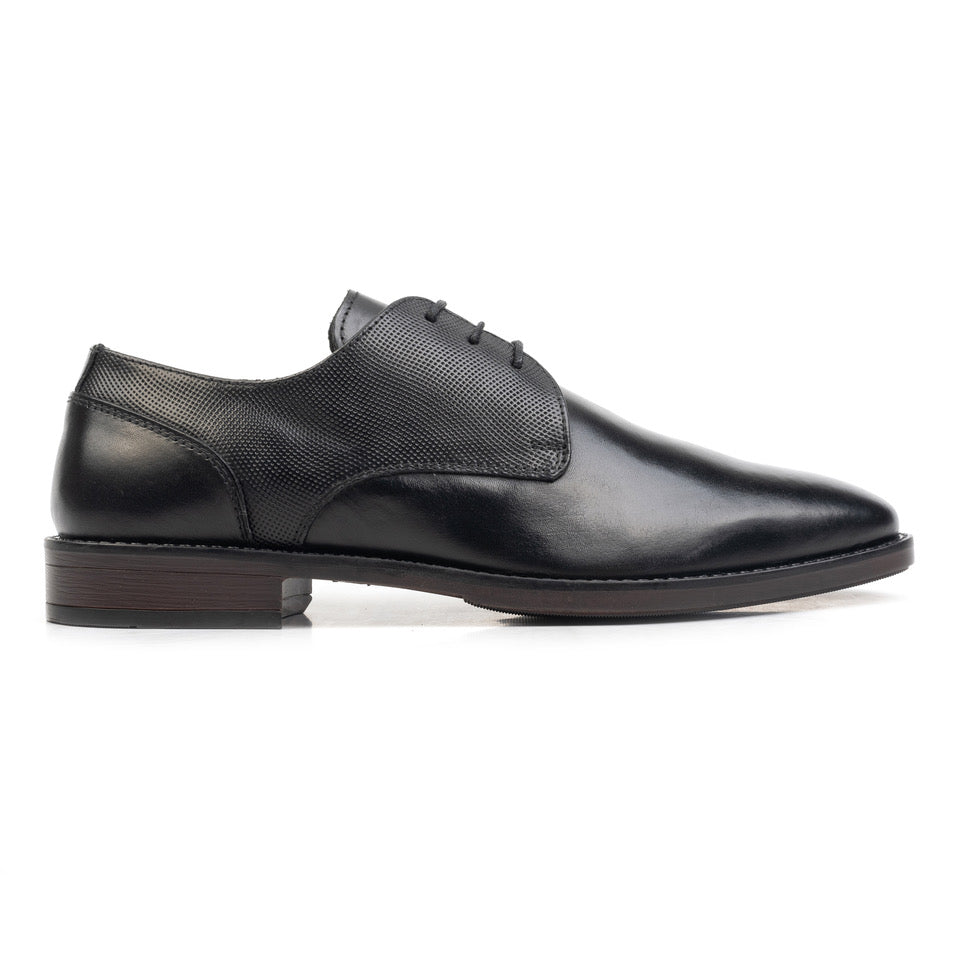 Cafe Moda charlie veterschoen heren zwart leer