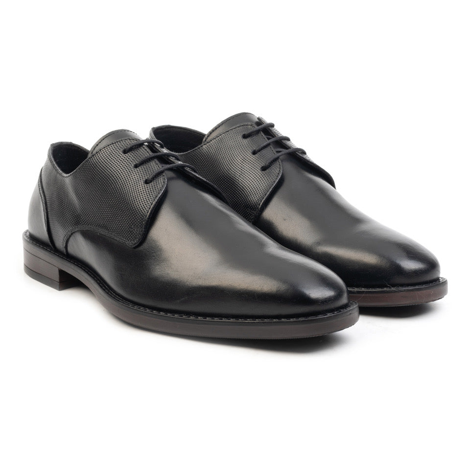 Cafe Moda charlie veterschoen heren zwart leer