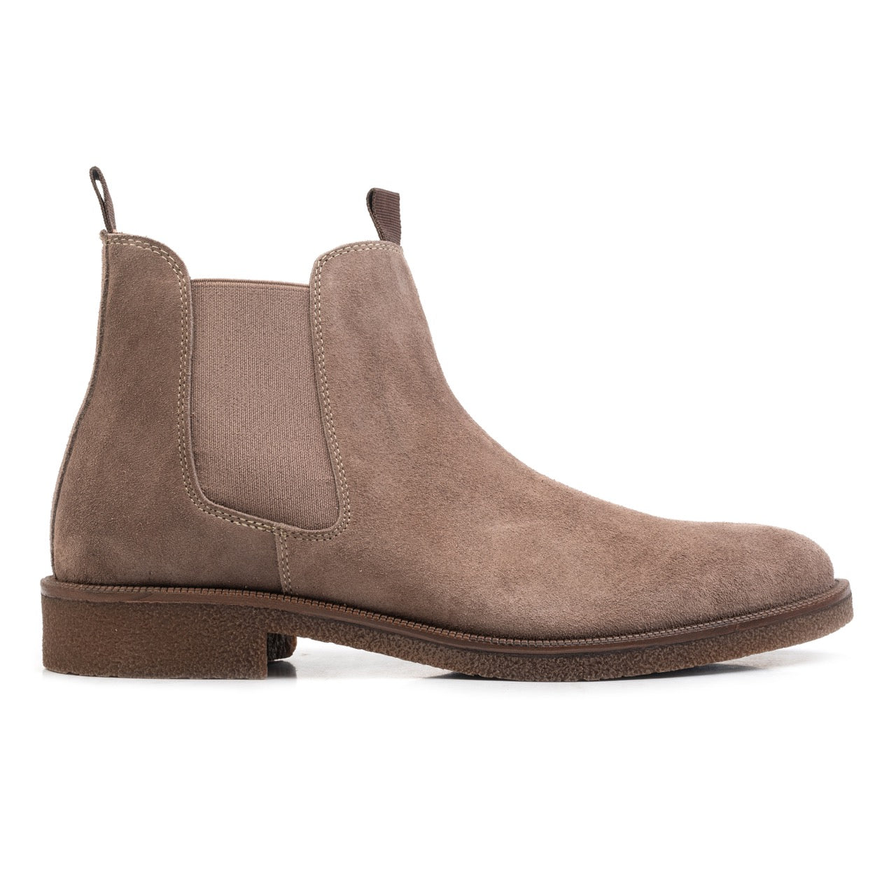 Omnio auton chelsea boots heren taupe suède