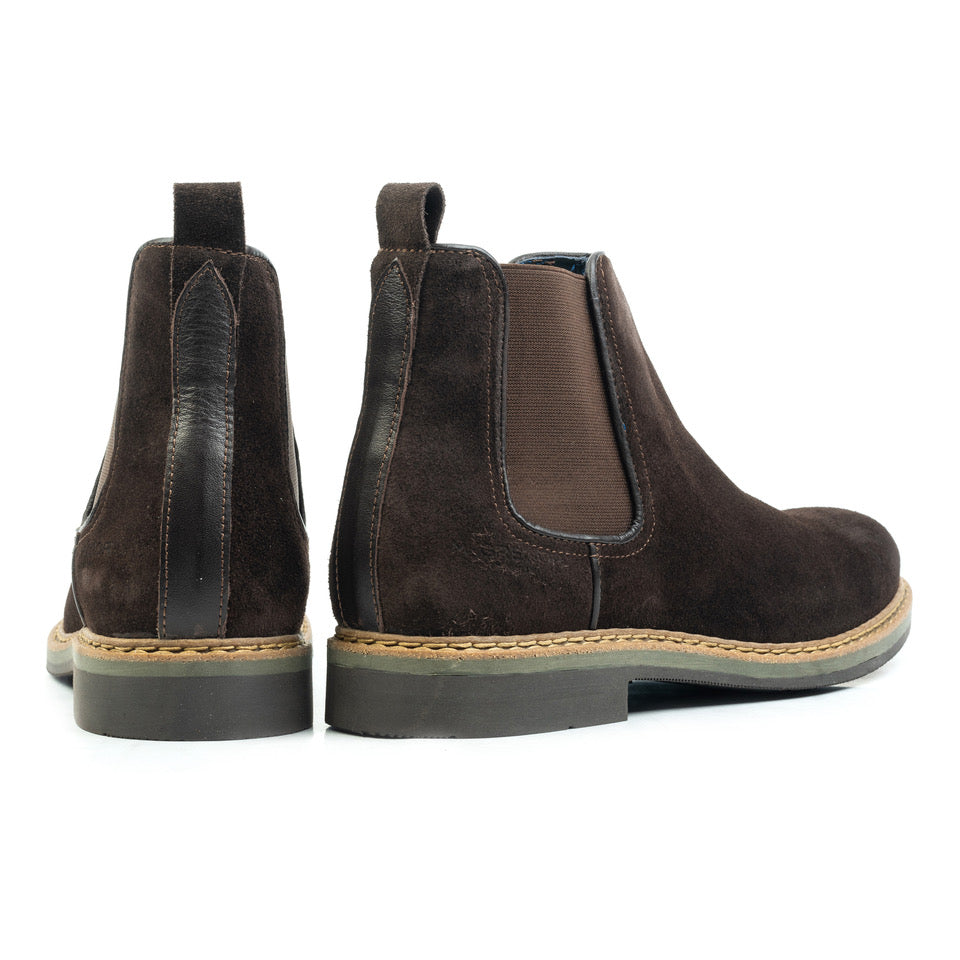 Vaton carlow chelsea boots heren bruin suède