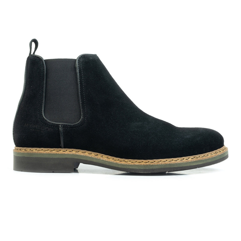Vaton carlow chelsea boots heren zwart suède