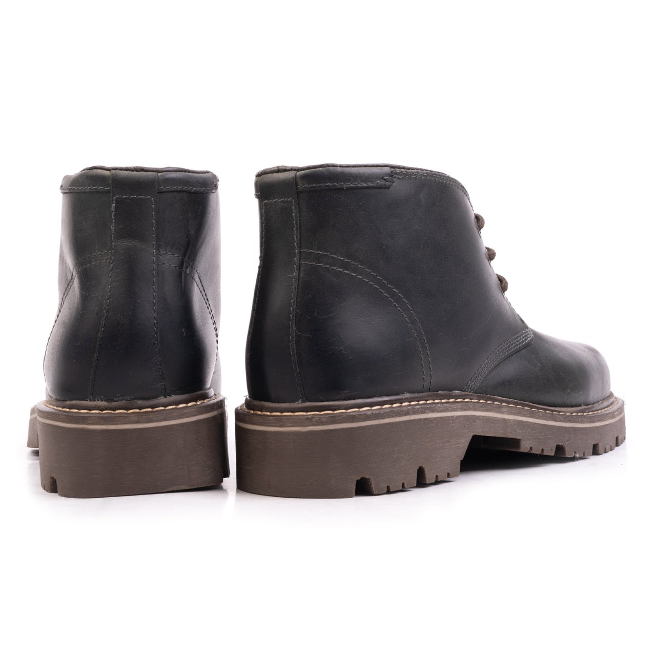 Nordland new thunder chucka boots heren army green waxed leer