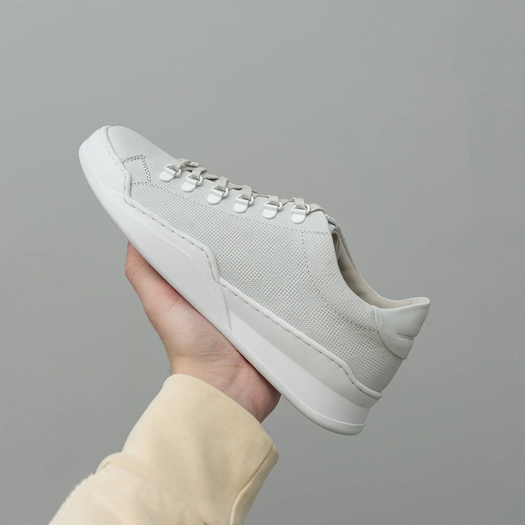 Hinson alin hiking geo sneakers wit embossed nubuck leer