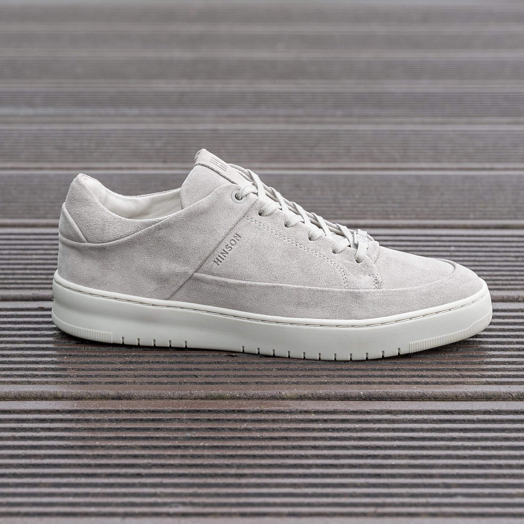 Hinson bennet P4 sneakers heren lichtgrijs suède