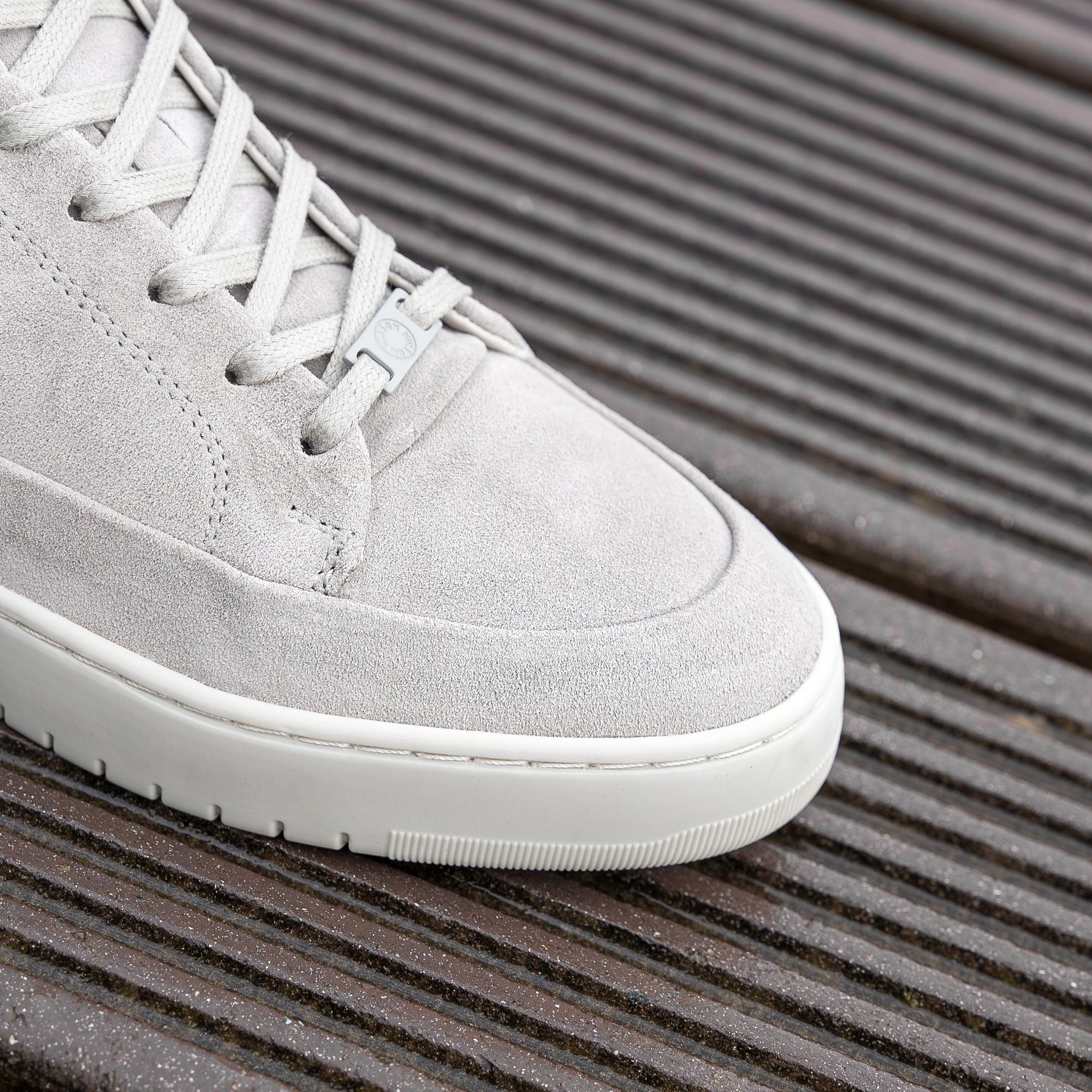 Hinson bennet P4 sneakers heren lichtgrijs suède