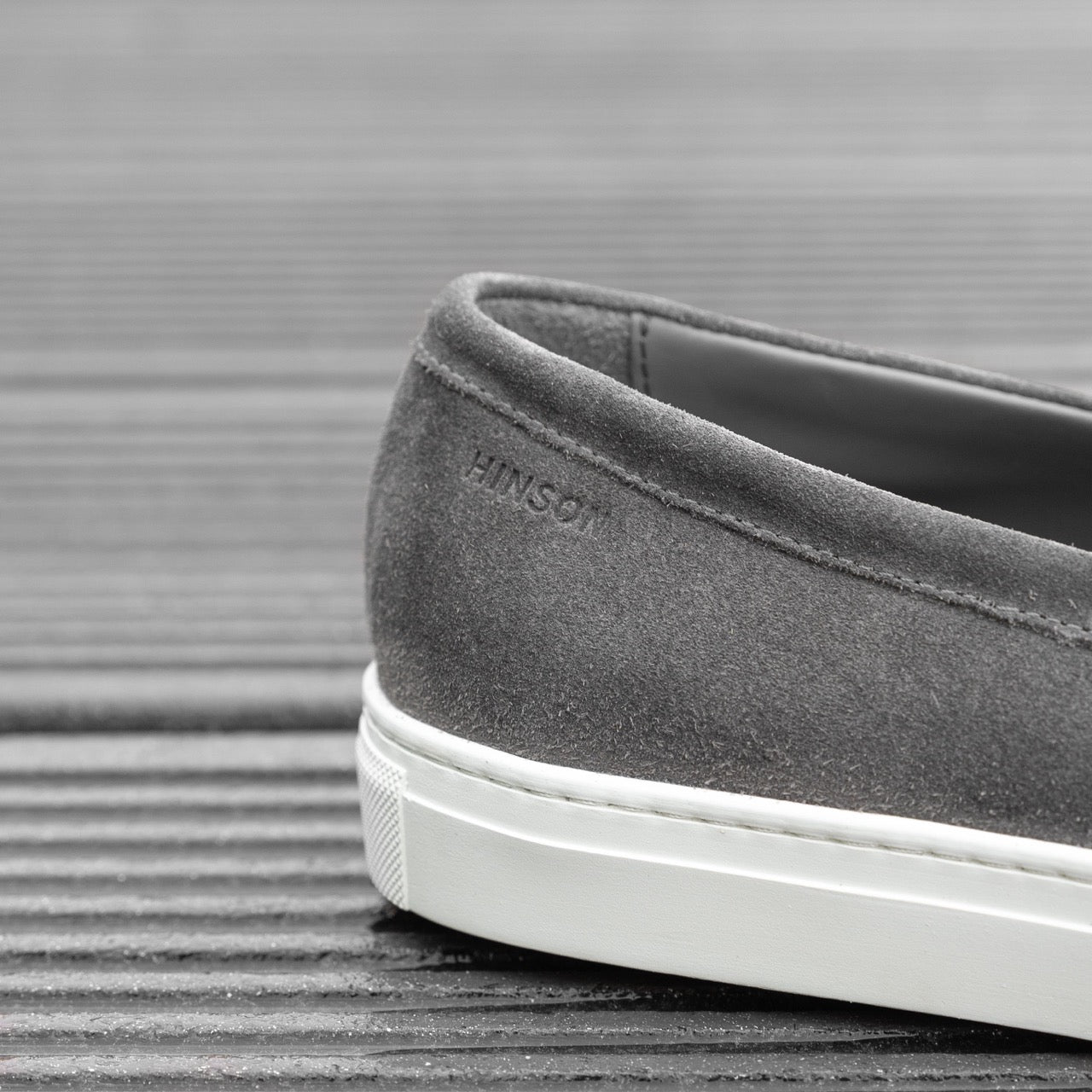 Hinson malton saddle loafers heren fumo suède