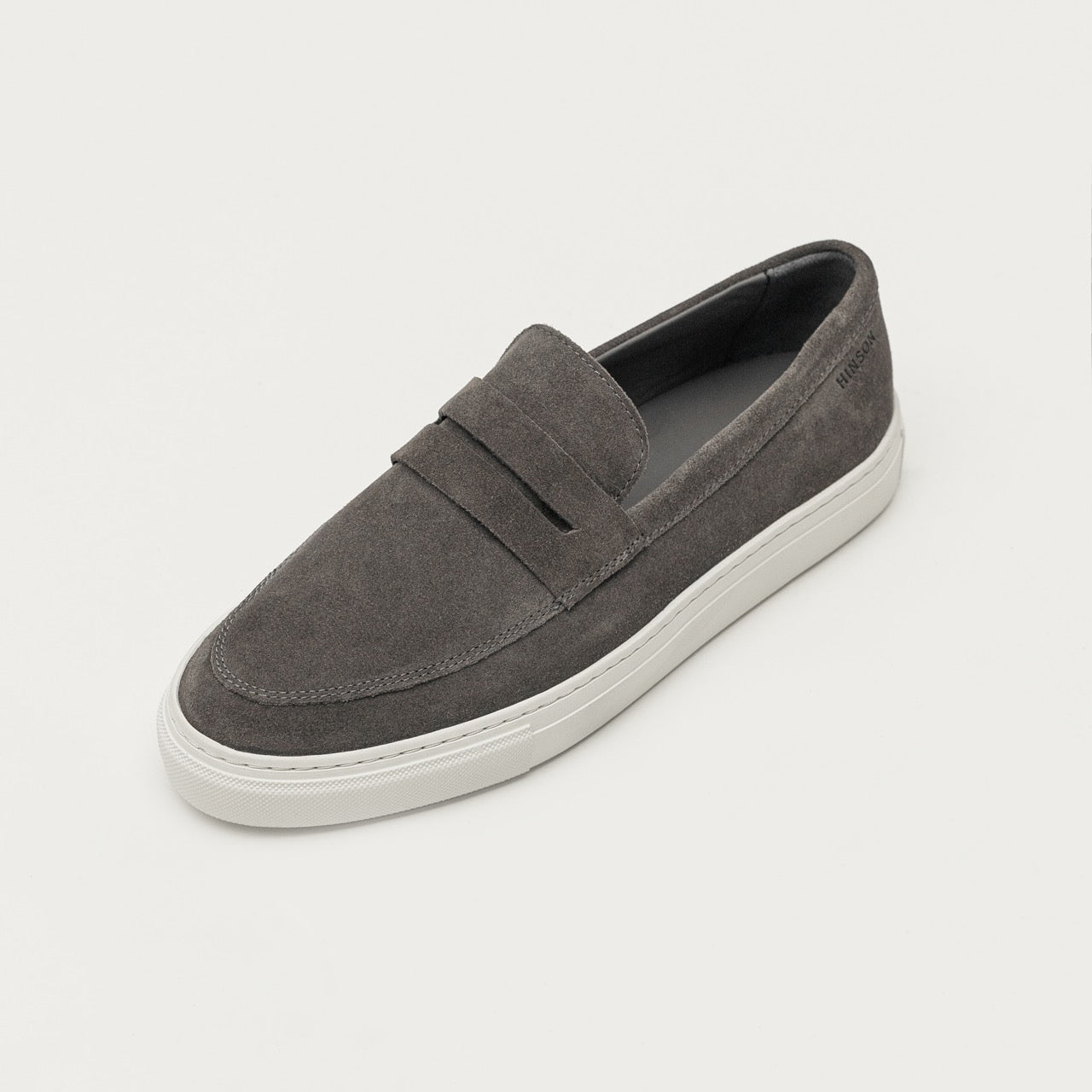 Hinson malton saddle loafers heren fumo suède
