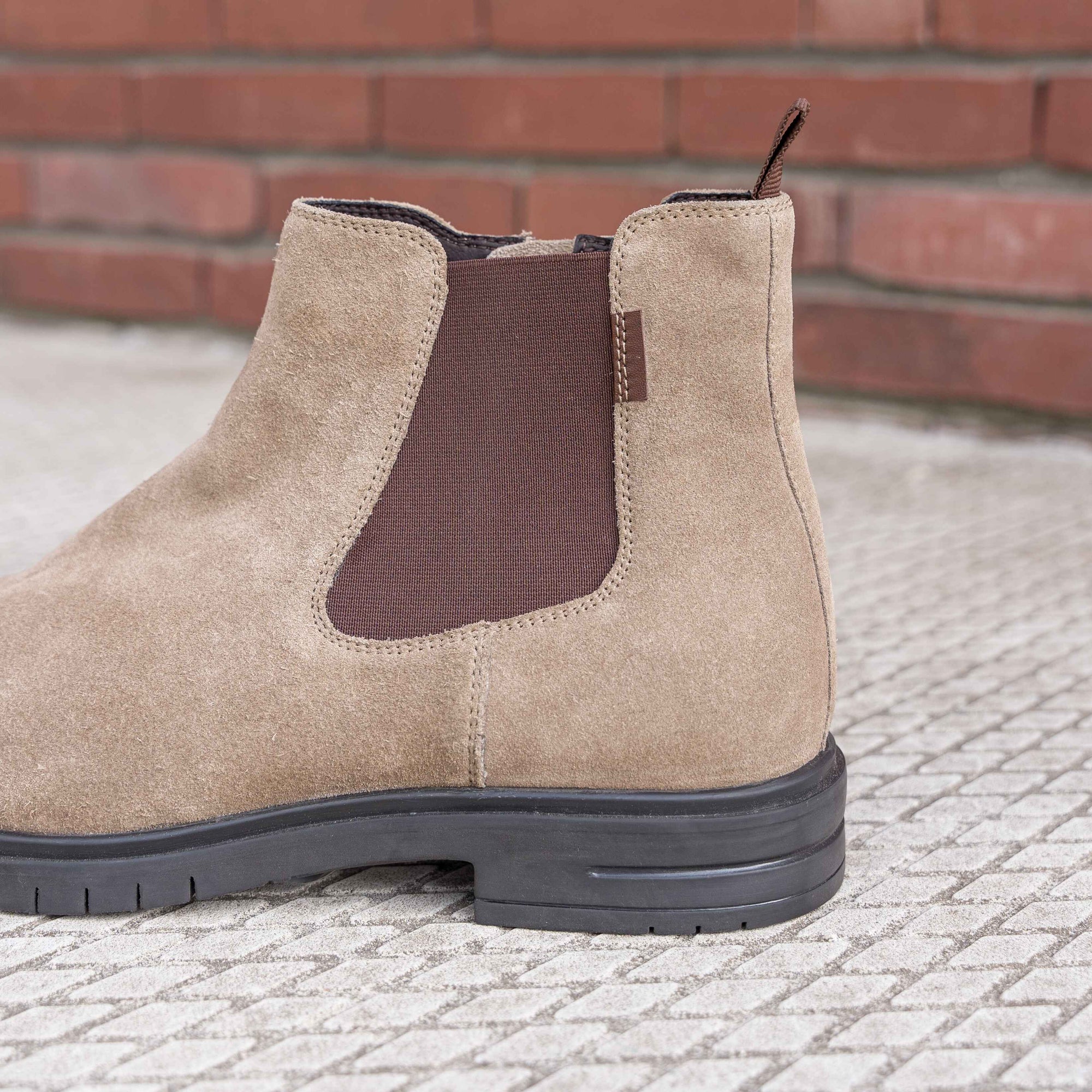 Cafe Moda fank chelsea boots heren taupe suède