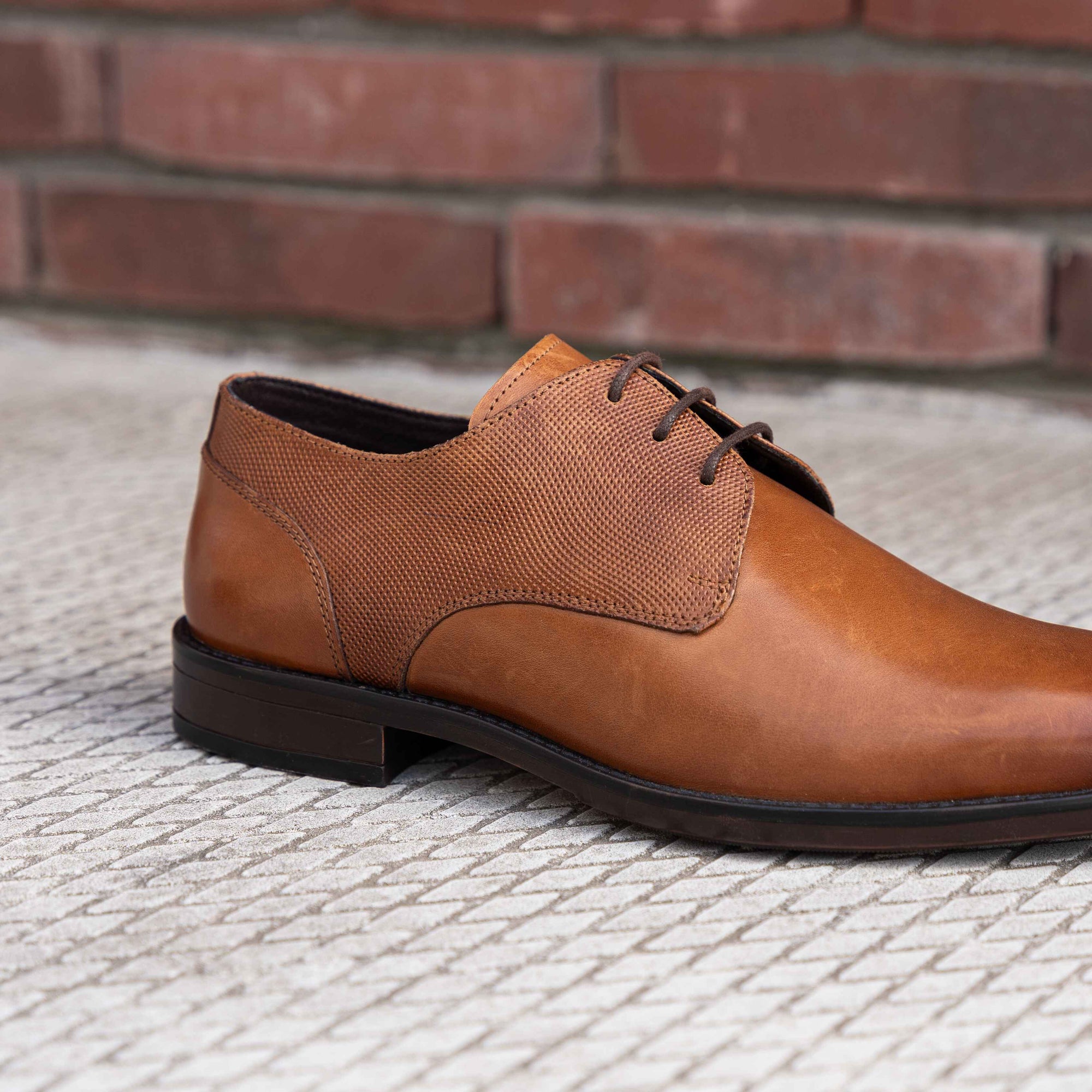 Cafe Moda charlie veterschoen heren tan leer