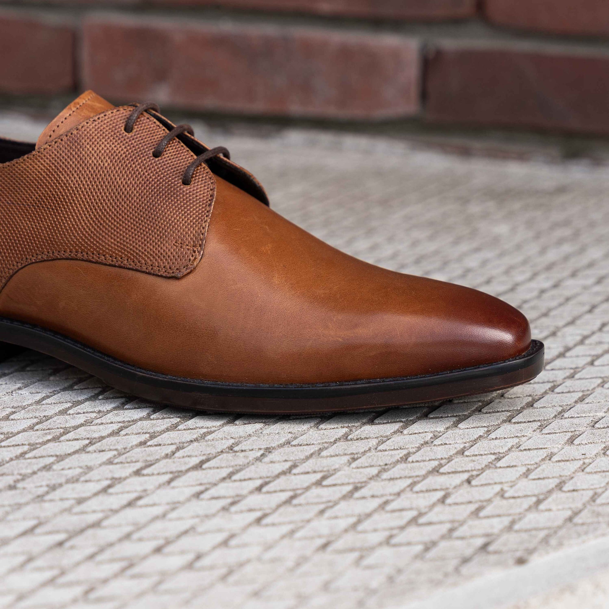 Cafe Moda charlie veterschoen heren tan leer