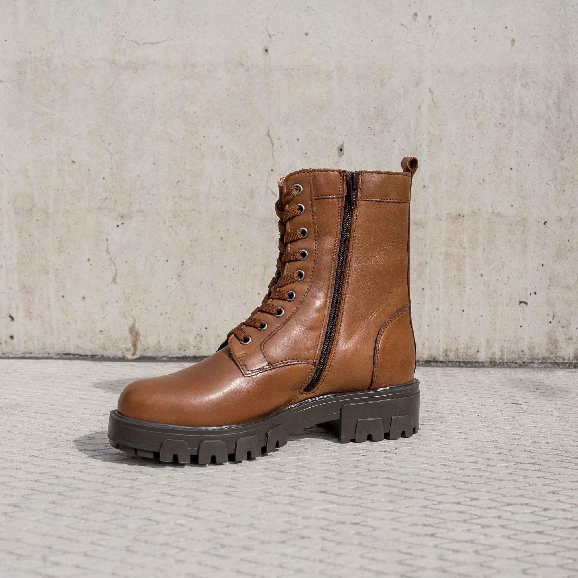 Cafe Moda aria veterboots dames cognac leer