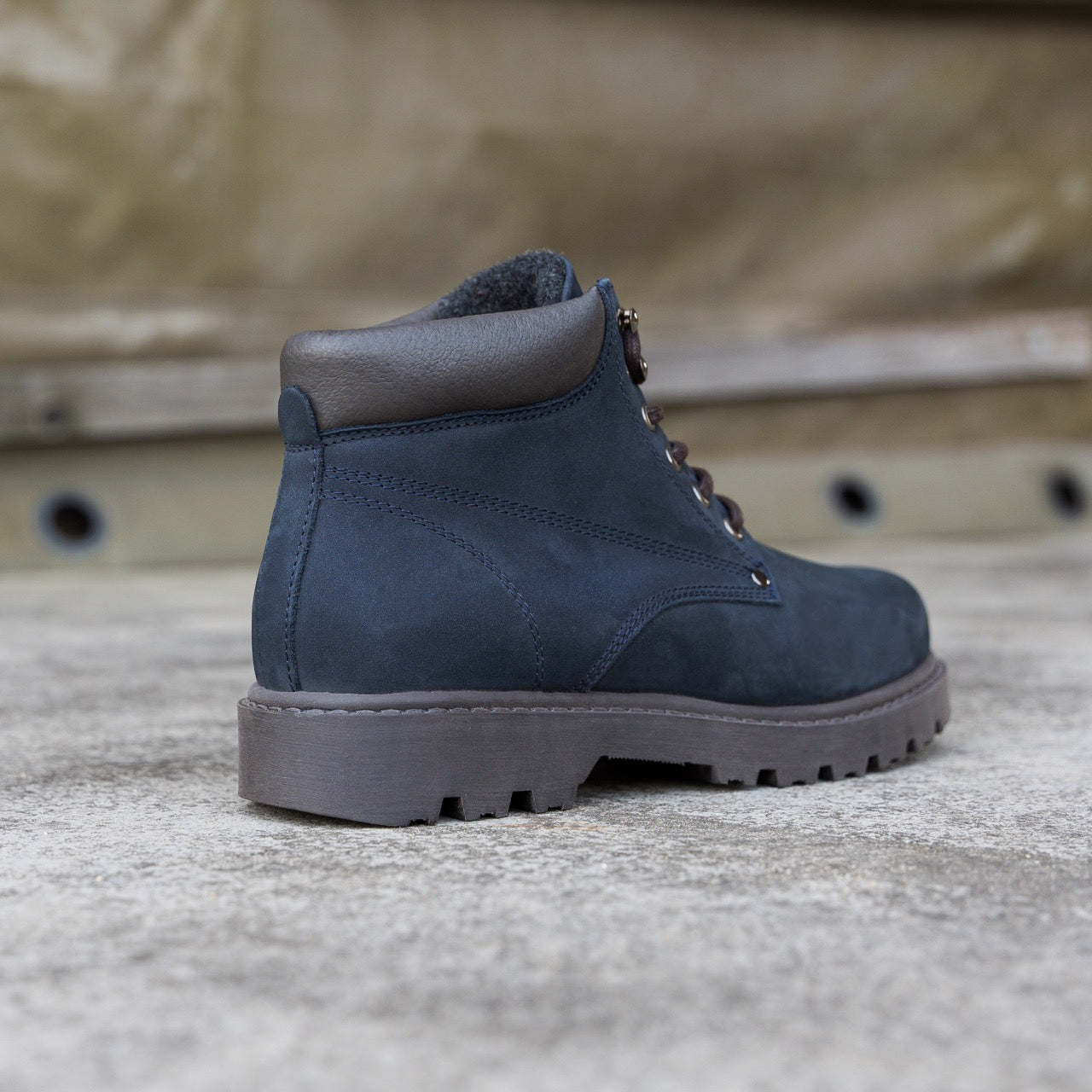 Nordland mach veterboots heren donkerblauw nubuck leer