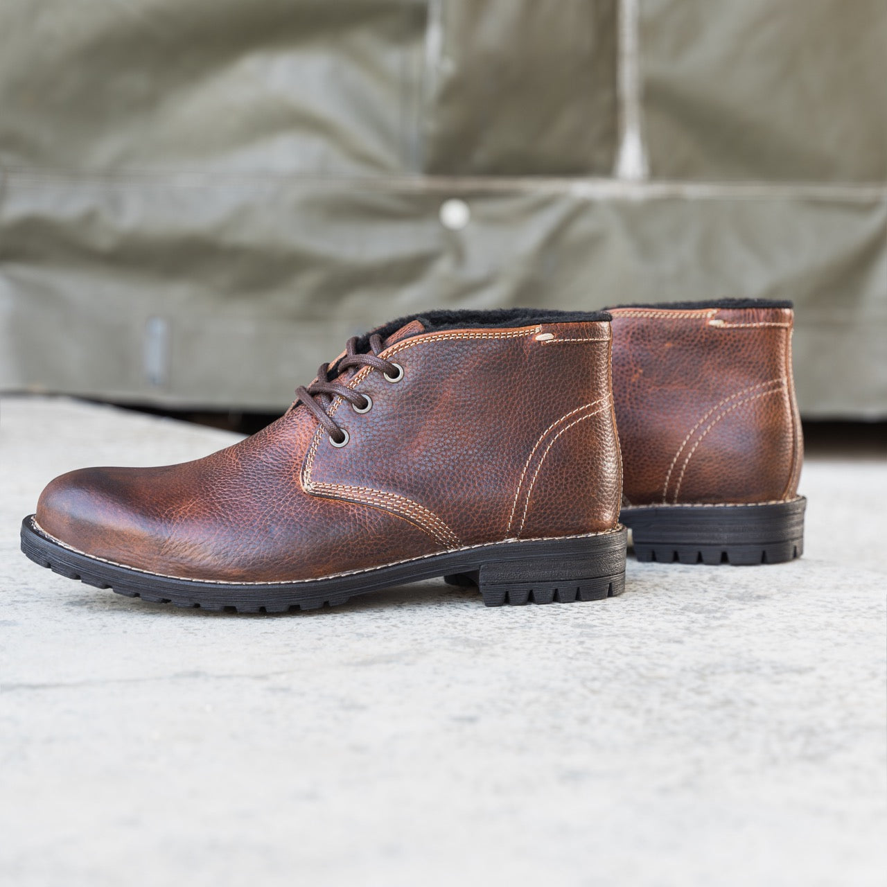 Nordland gordon chucka boots heren chesnut waxed leer