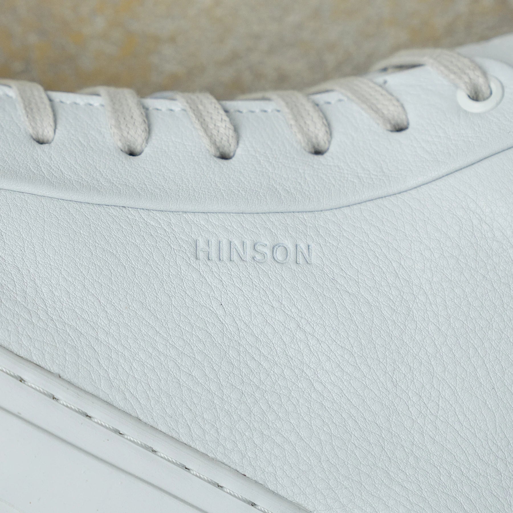 Hinson sorren high sneakers heren wit leer