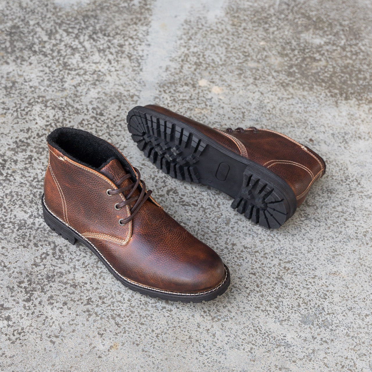 Nordland gordon chucka boots heren chesnut waxed leer