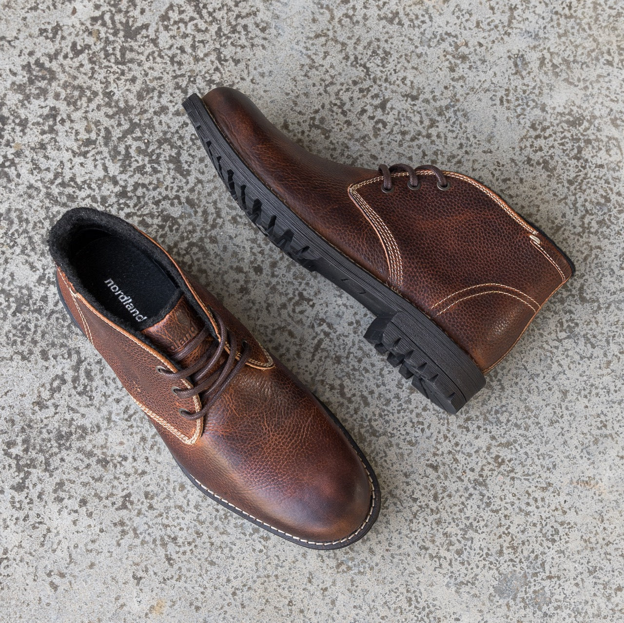 Nordland gordon chucka boots heren chesnut waxed leer