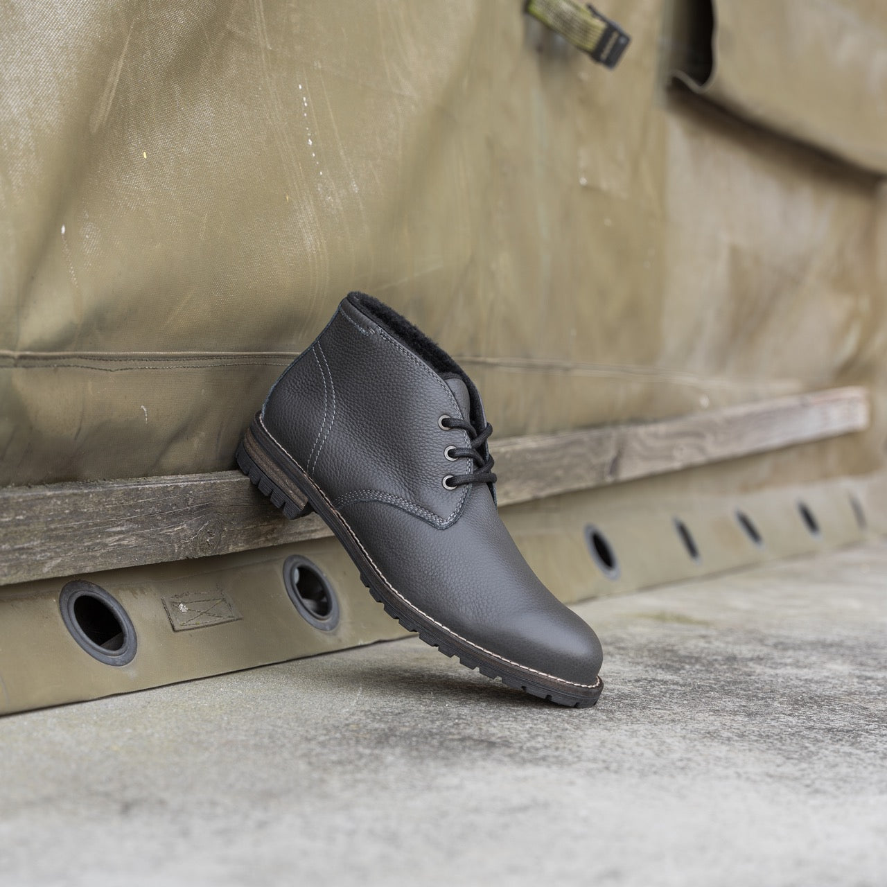 Nordland gordon chucka boots heren grijs leer