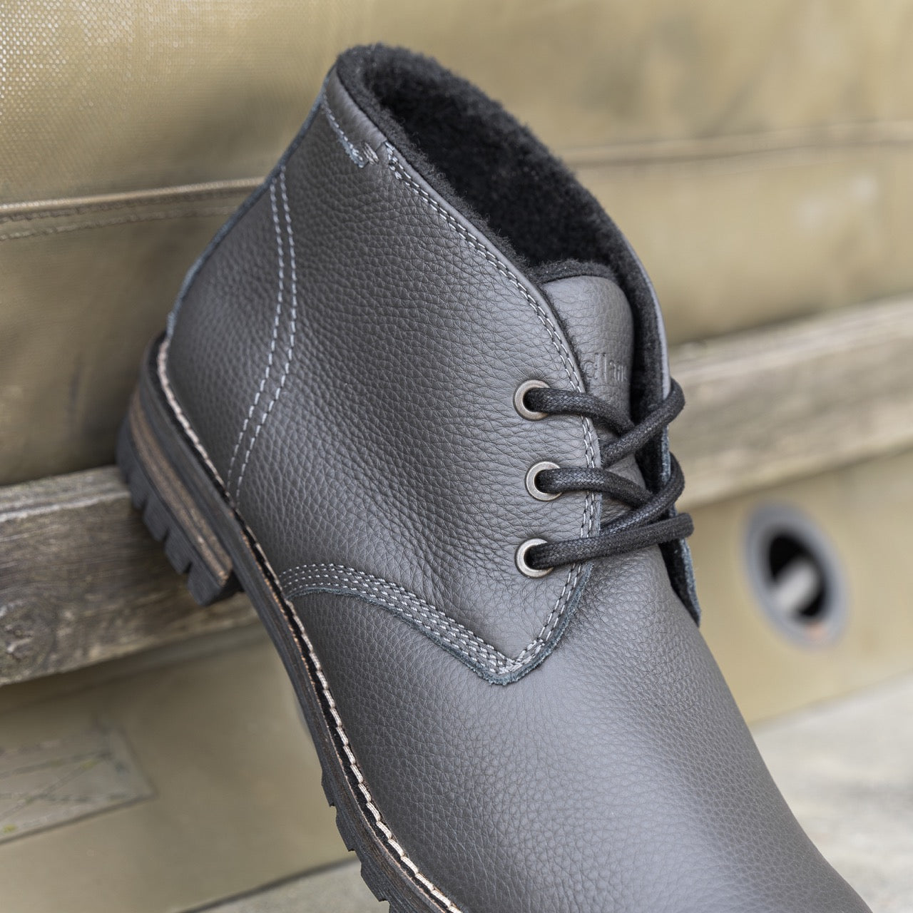Nordland gordon chucka boots heren grijs leer