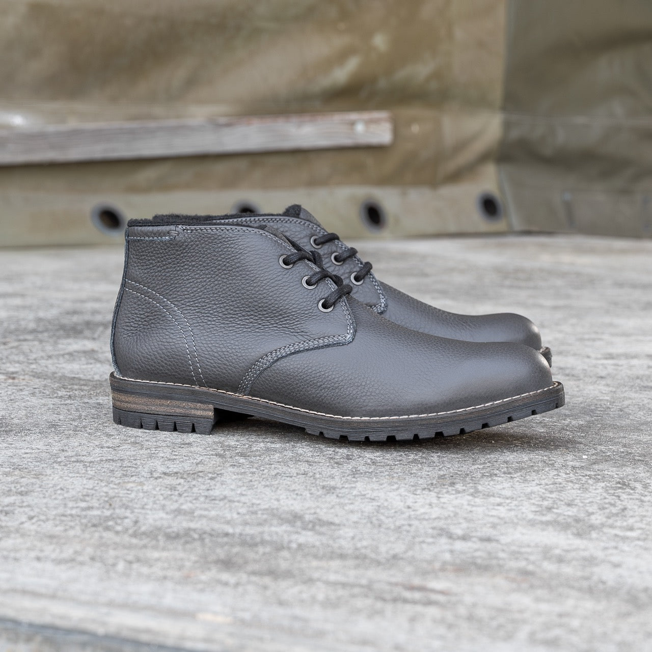 Nordland gordon chucka boots heren grijs leer