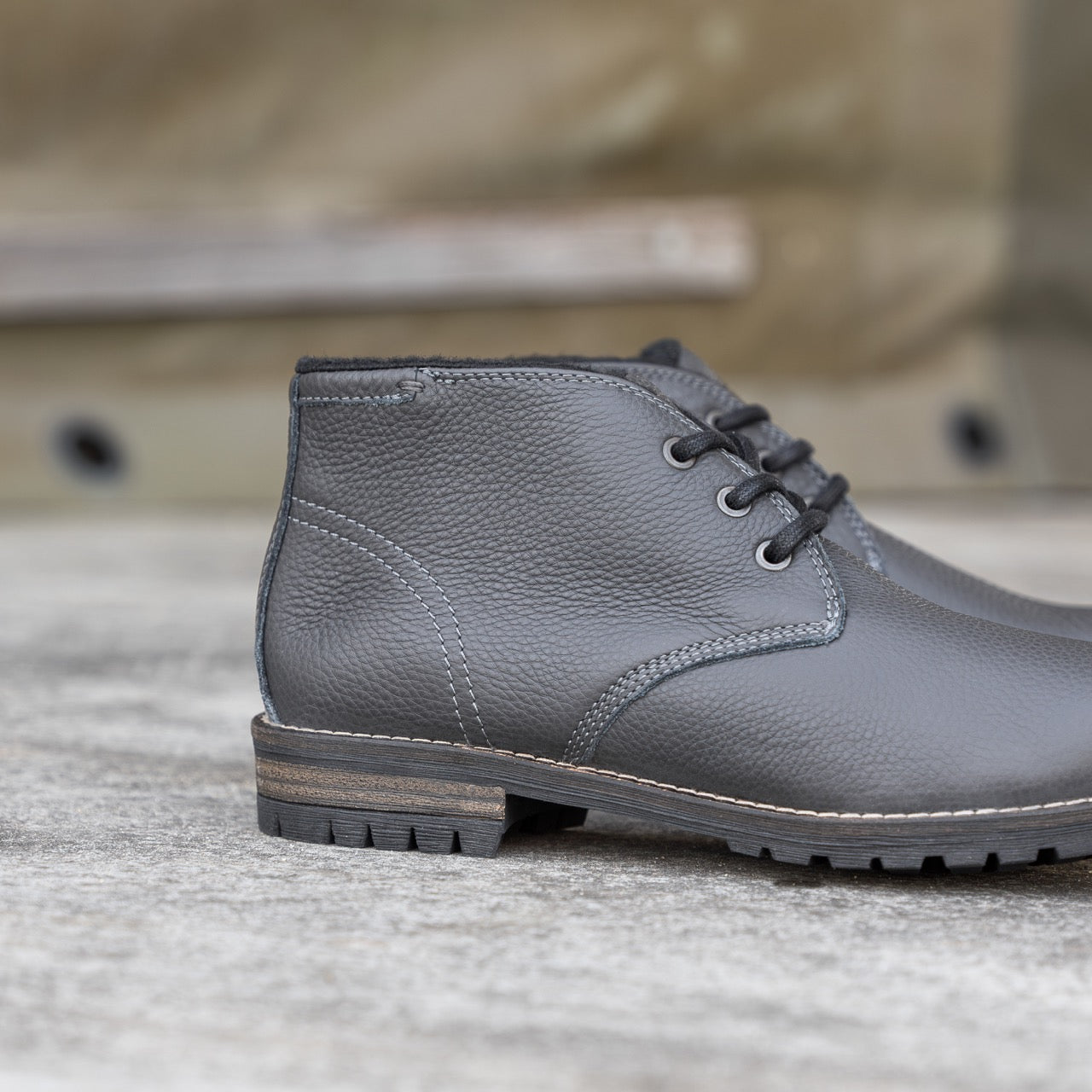 Nordland gordon chucka boots heren grijs leer