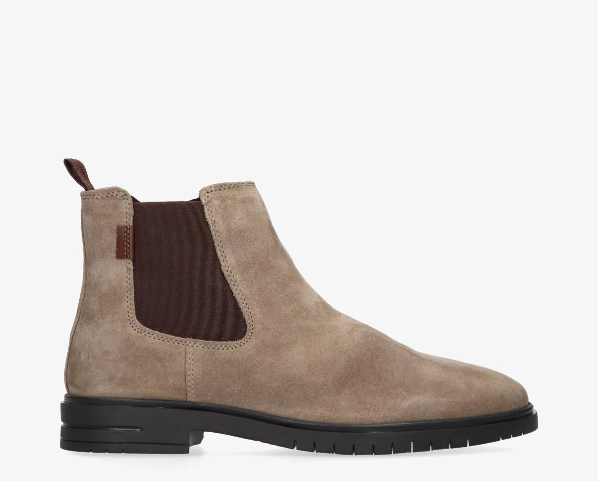 Cafe Moda fank chelsea boots heren taupe suède