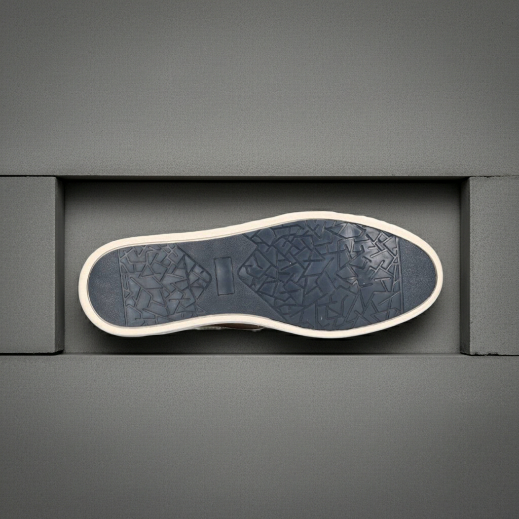 Vaton philos sneaker heren bruin leer