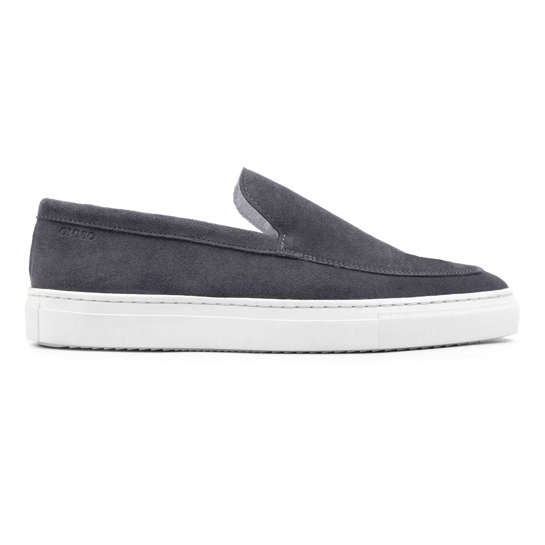 Omnio malton plain loafers heren grijs suède